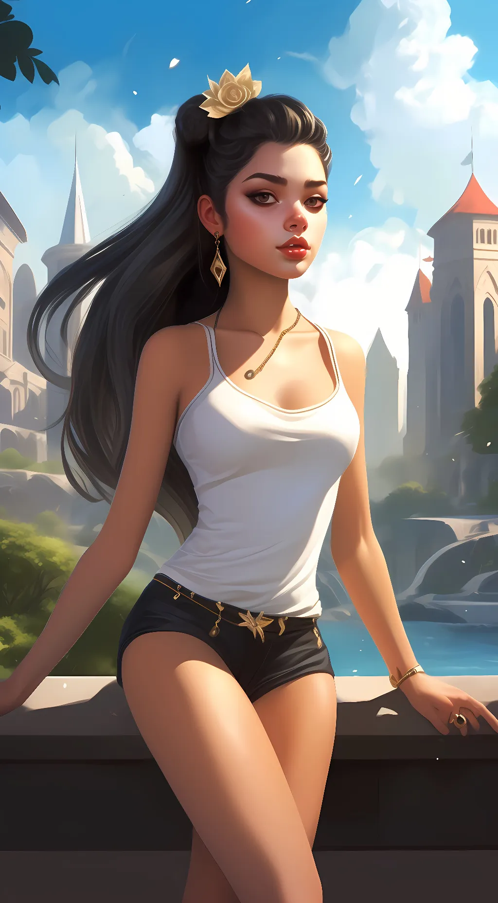 ai character: Mandy Ivey  background