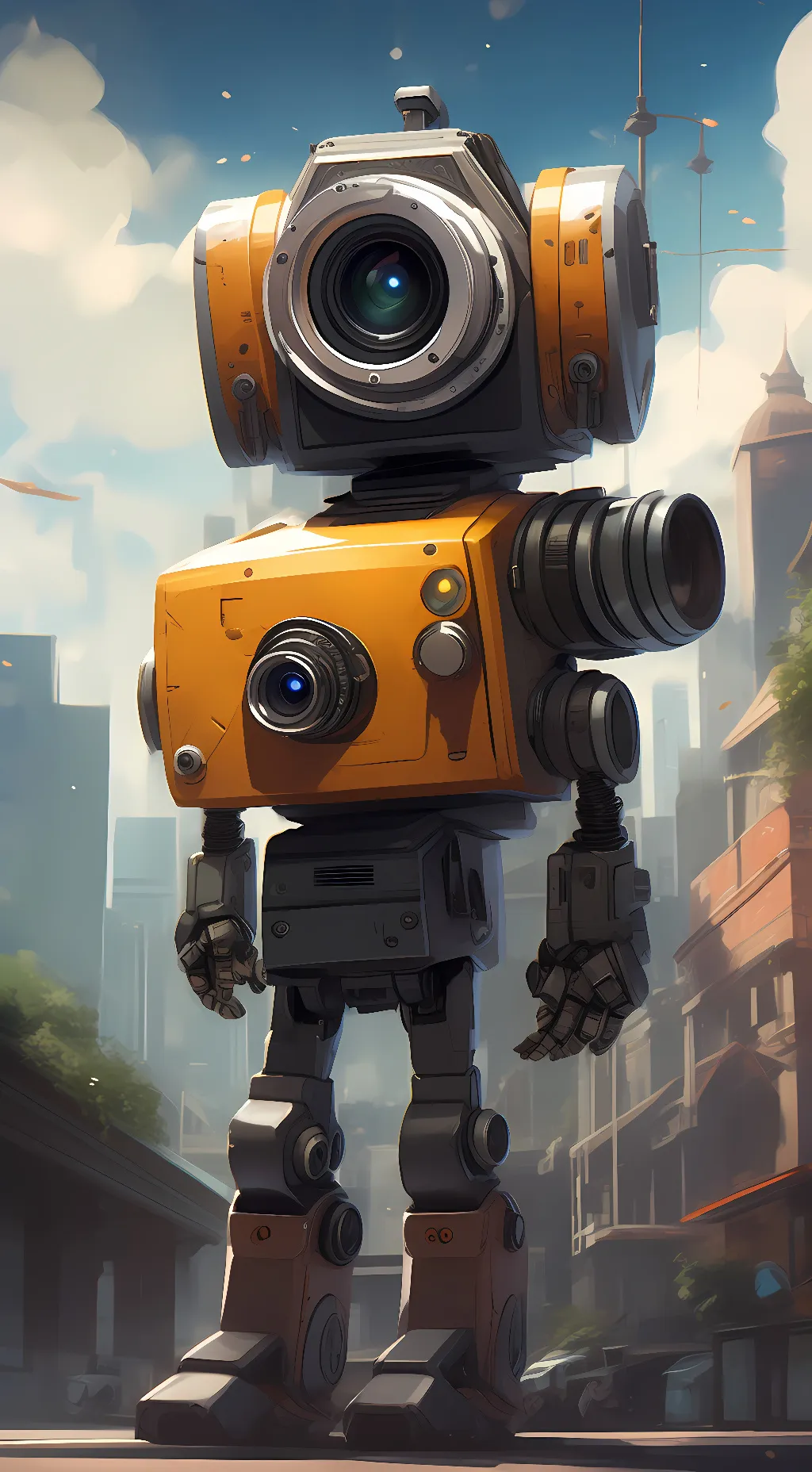 ai character: cameraman background