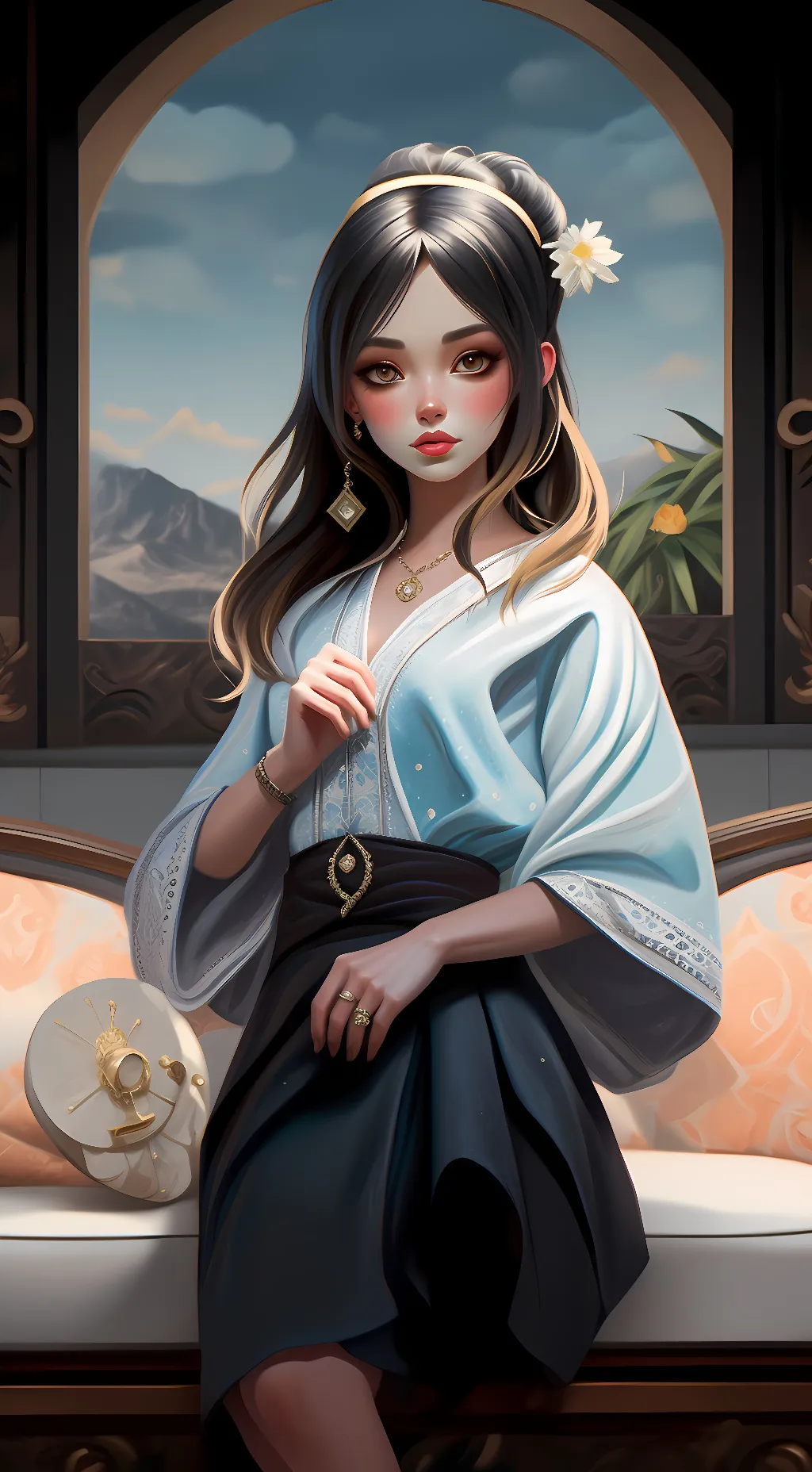 ai character: cat background