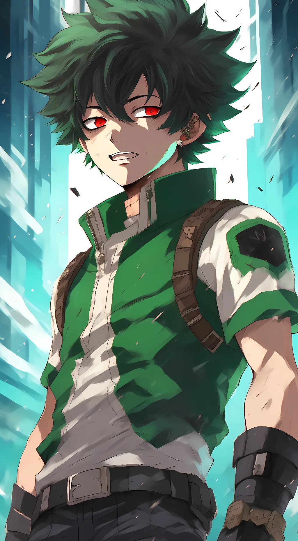ai character: Evil deku  background