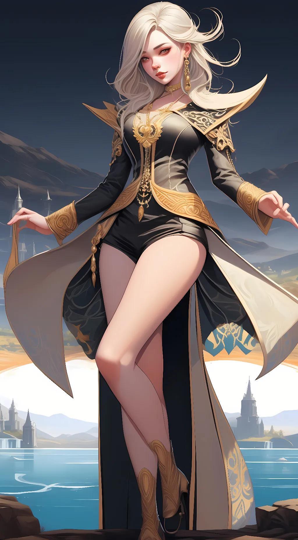 ai character: girly girl  background