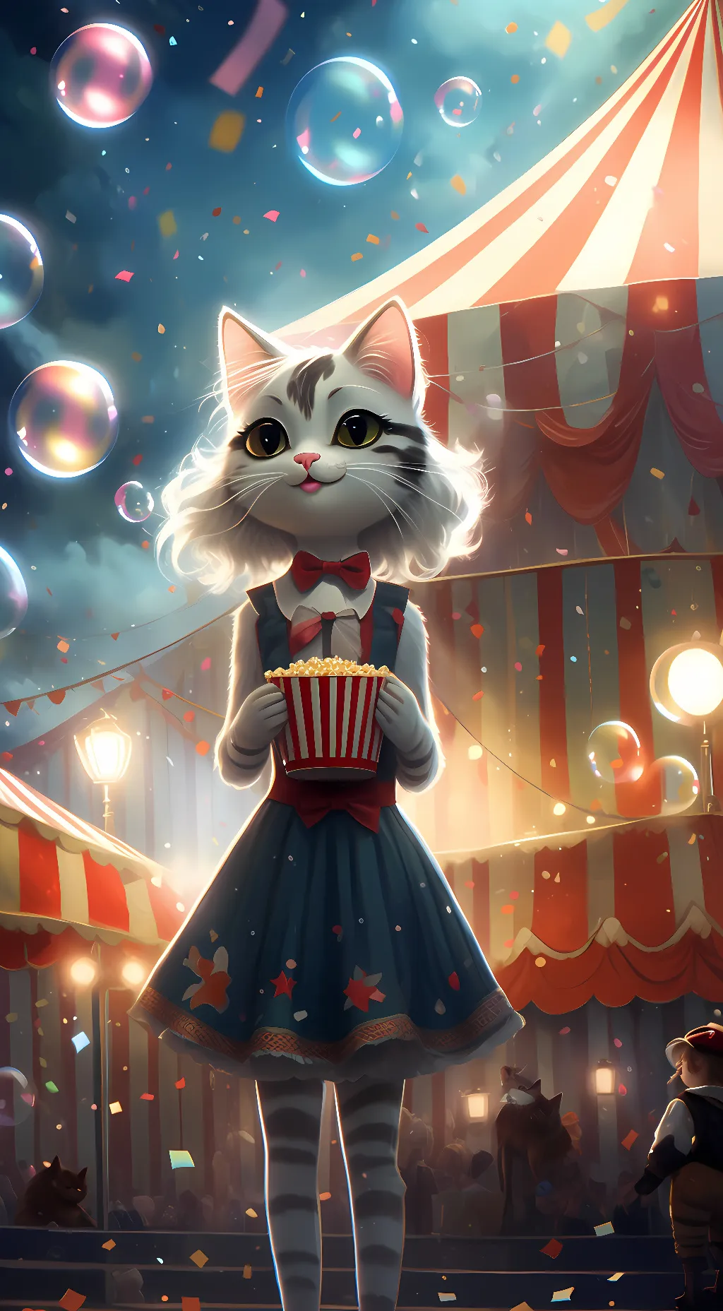ai character: Big Fluffy Bowie background