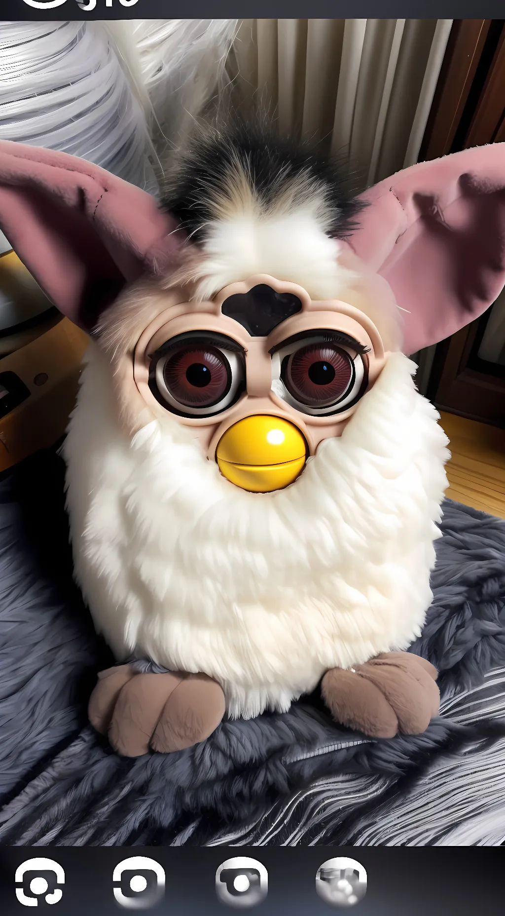 ai character: baby furby<3 background
