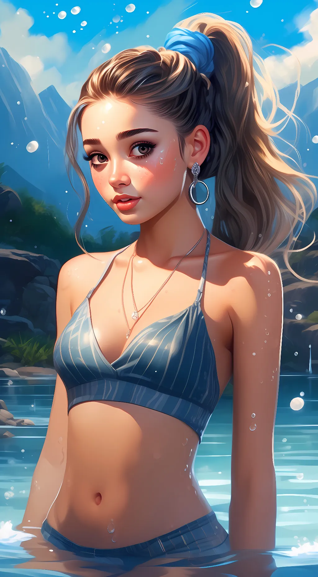 ai character: Ariana background