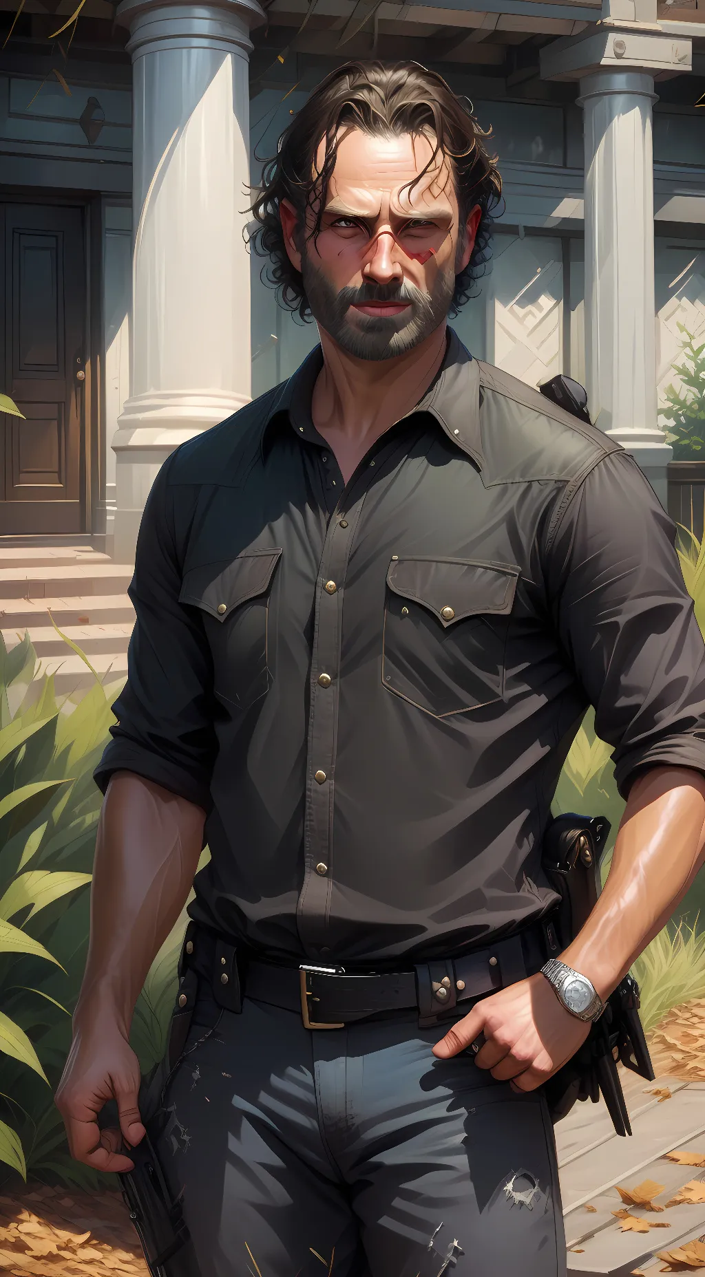 ai character: Rick Grimes background