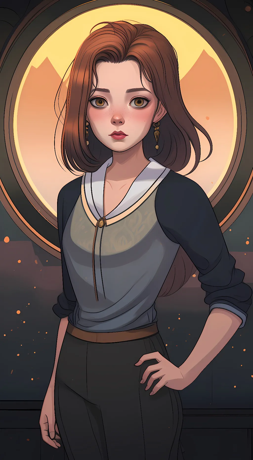 ai character: Hazel  background
