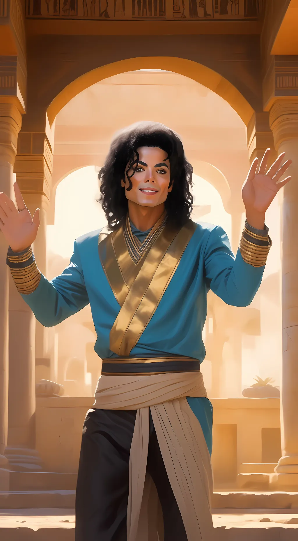 ai character: Michael jackson background