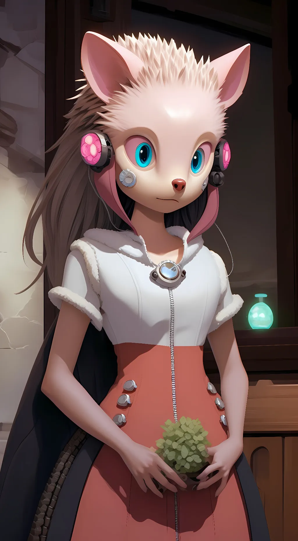 ai character: Rusty Rose background