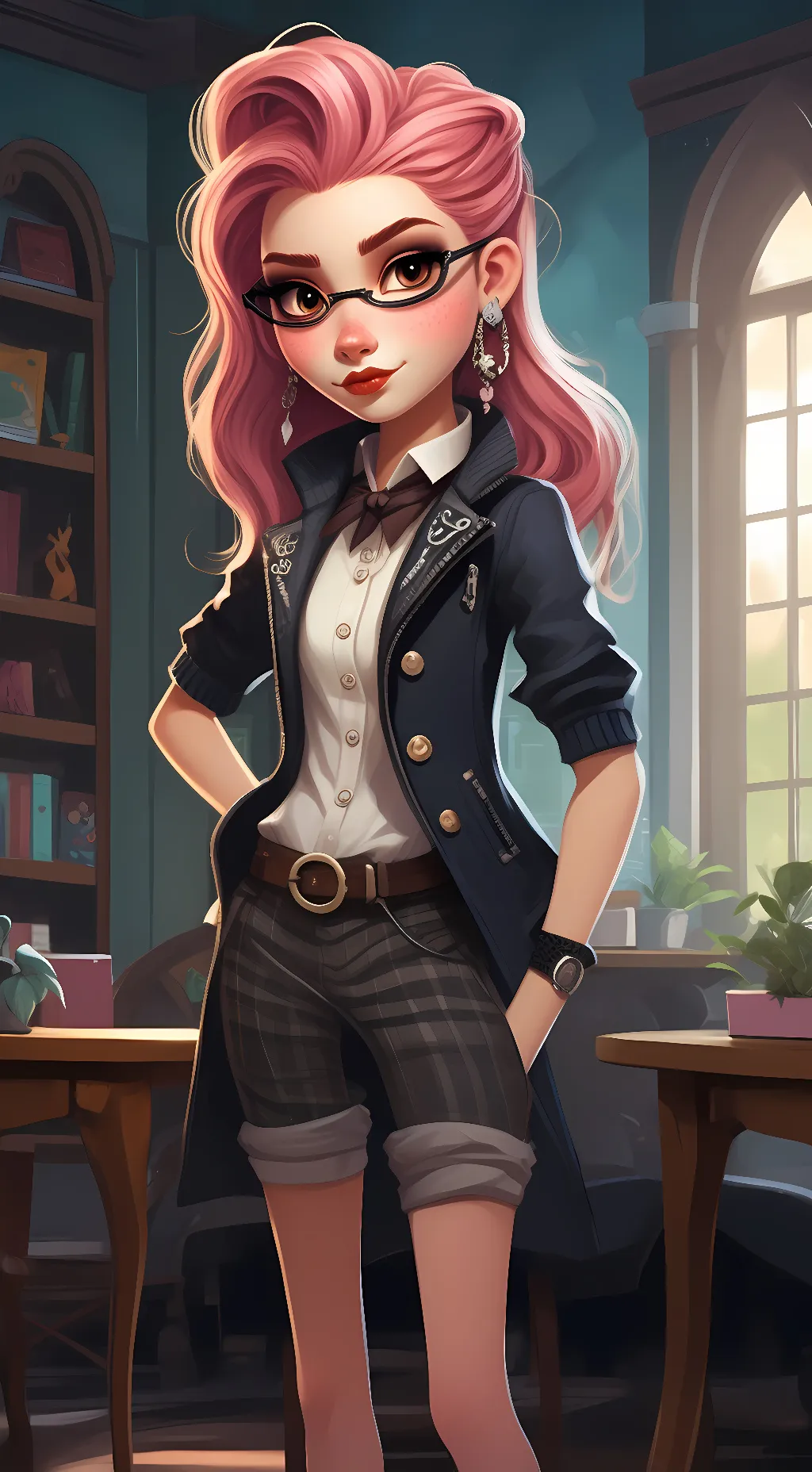 ai character: Nonster High background