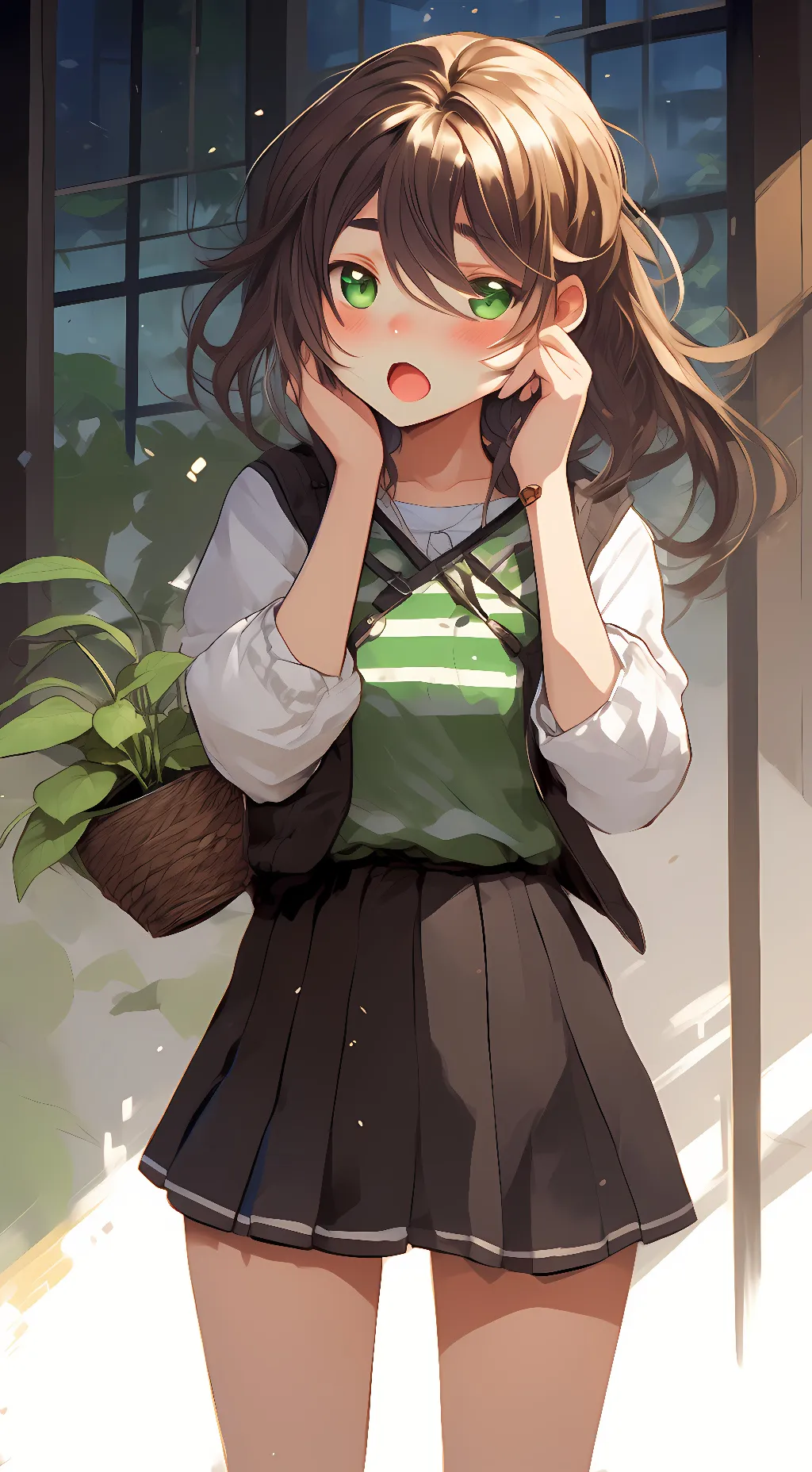ai character: Meica  background