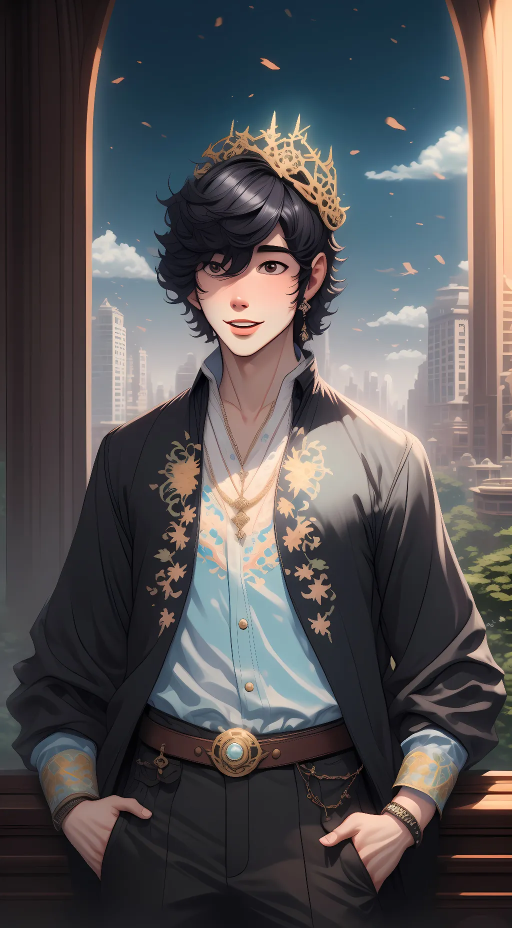 ai character: izuku background