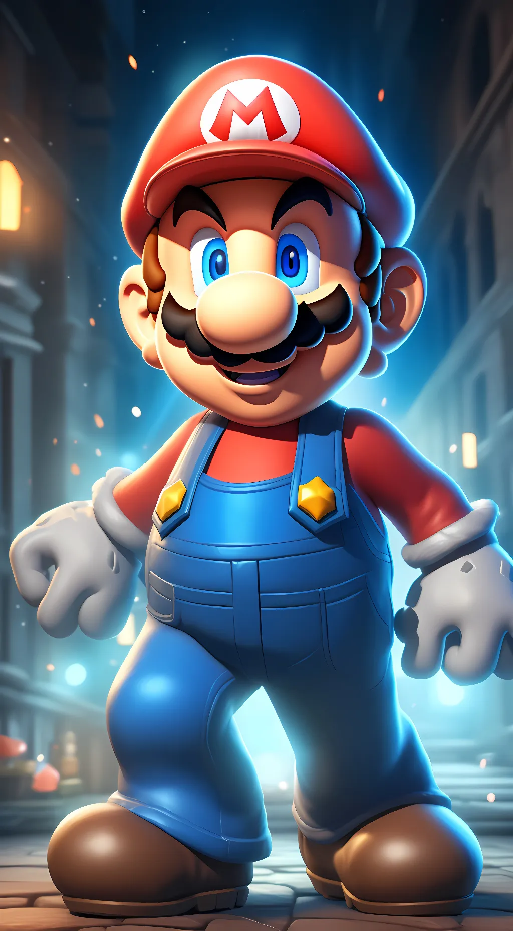 ai character: Mario background