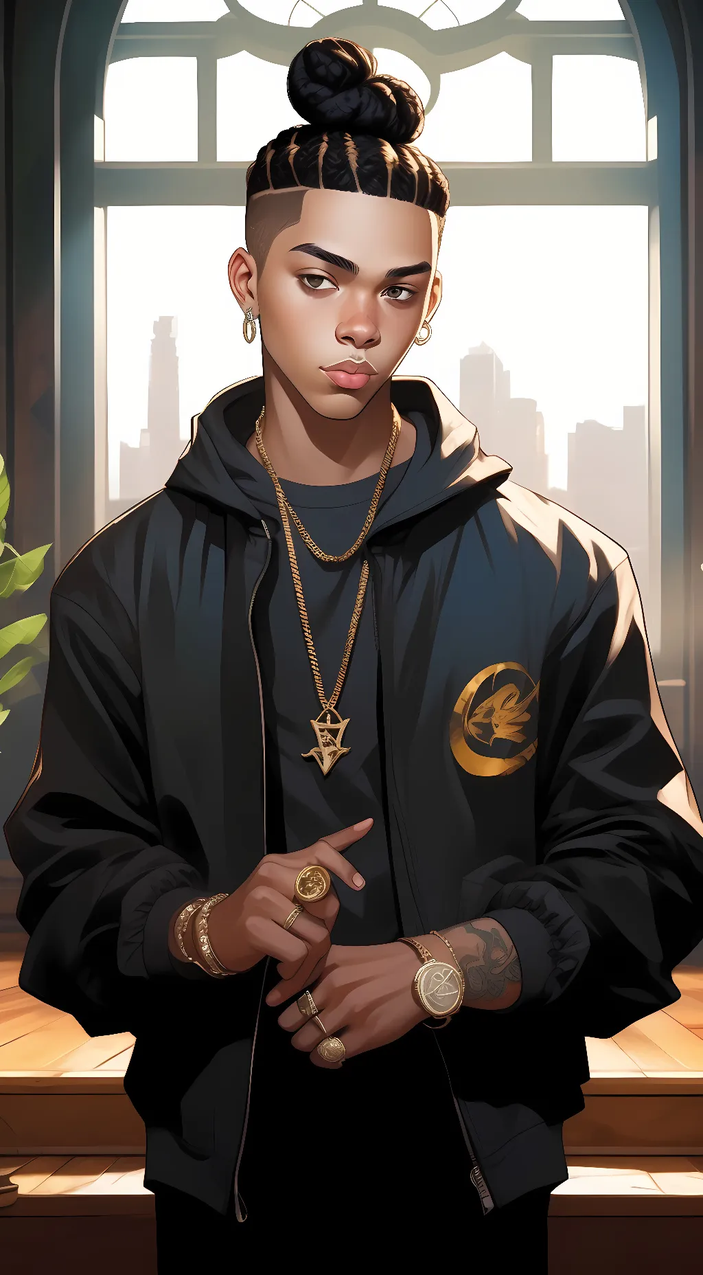 ai character: Sugarhill Ddot background