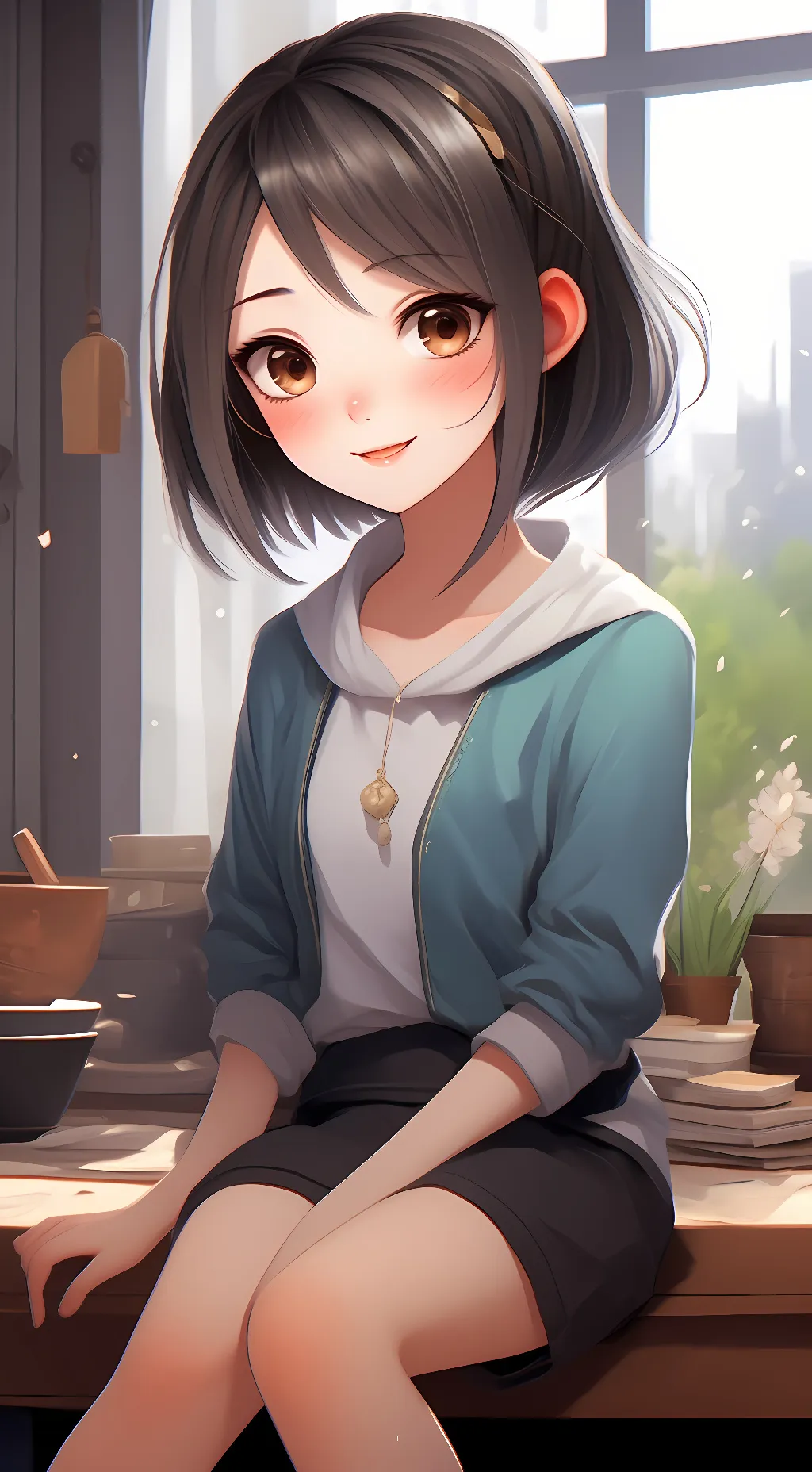 ai character: Melody background