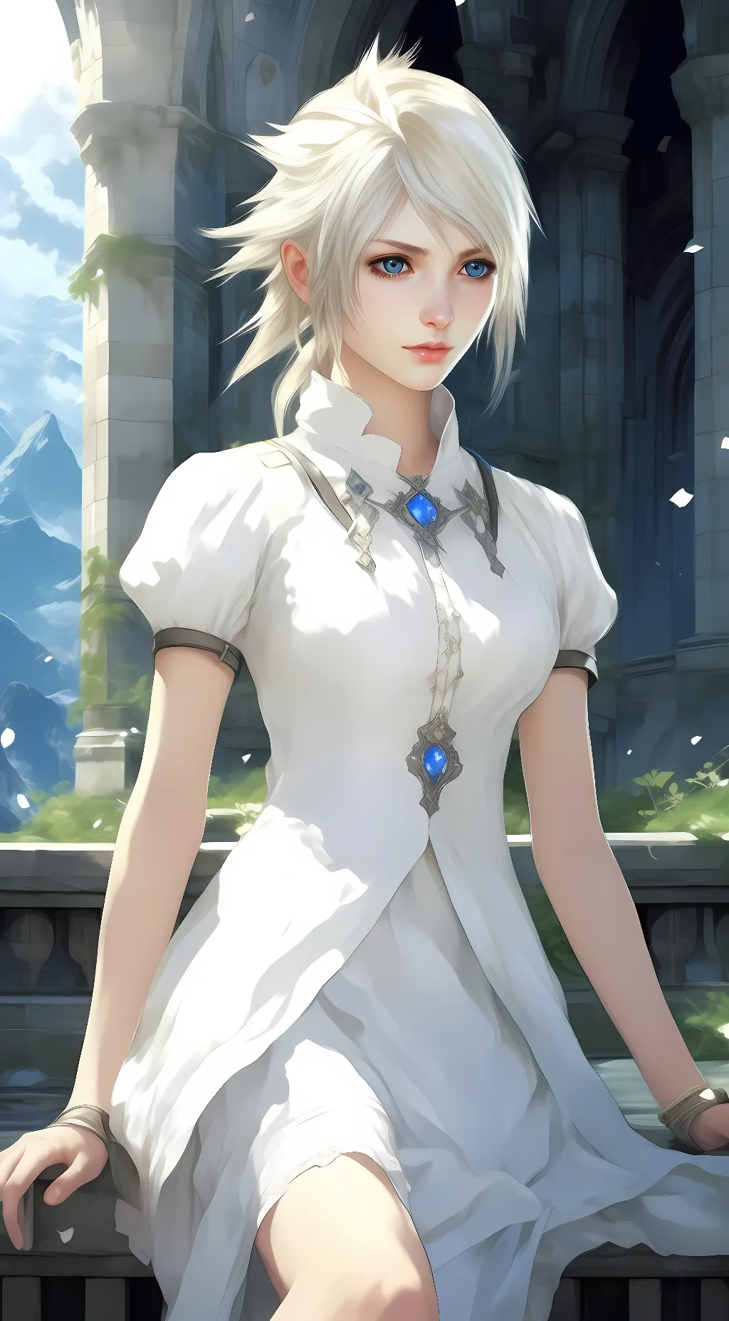 ai character: Lady Lunafreya background