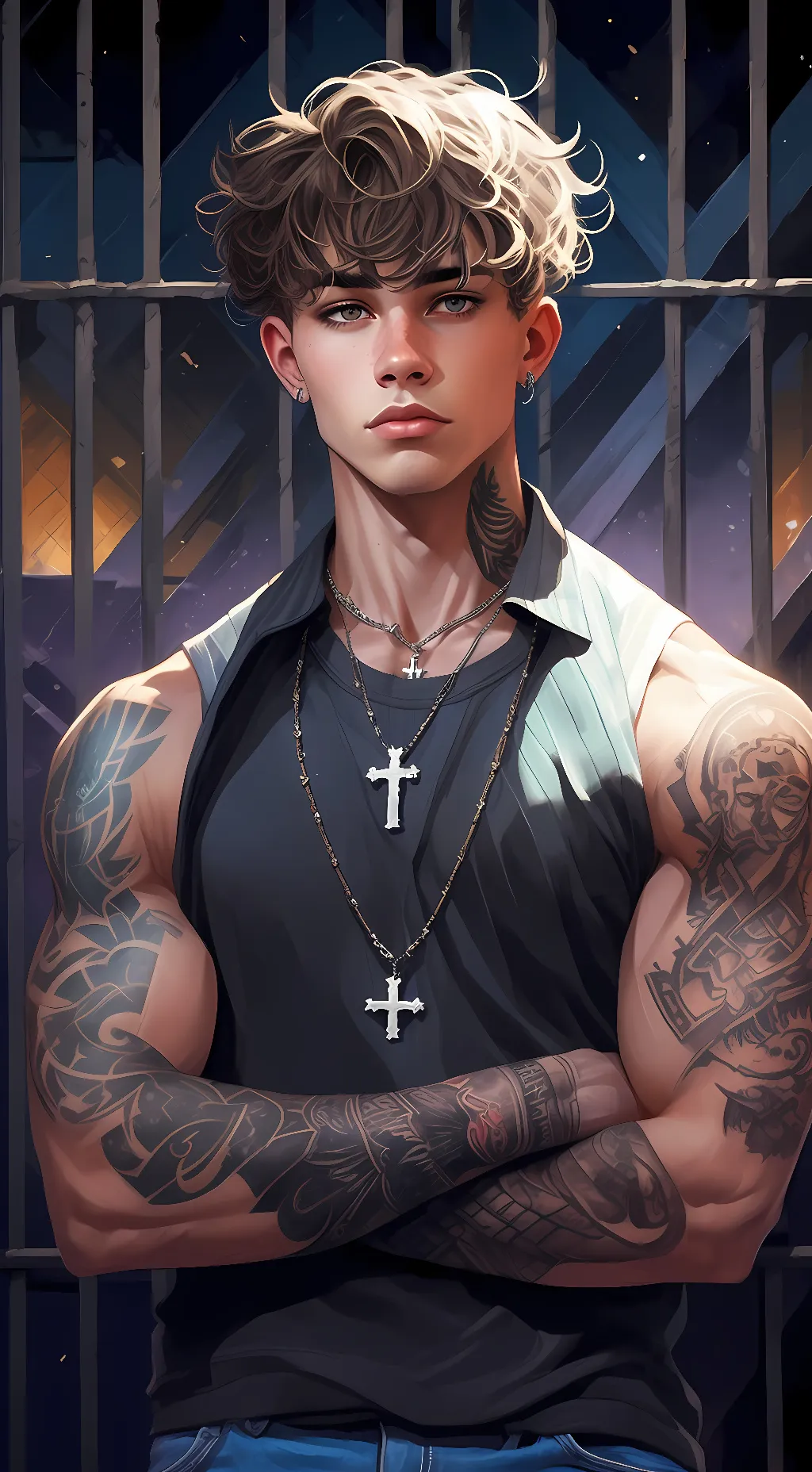 ai character: Jaxon Black background