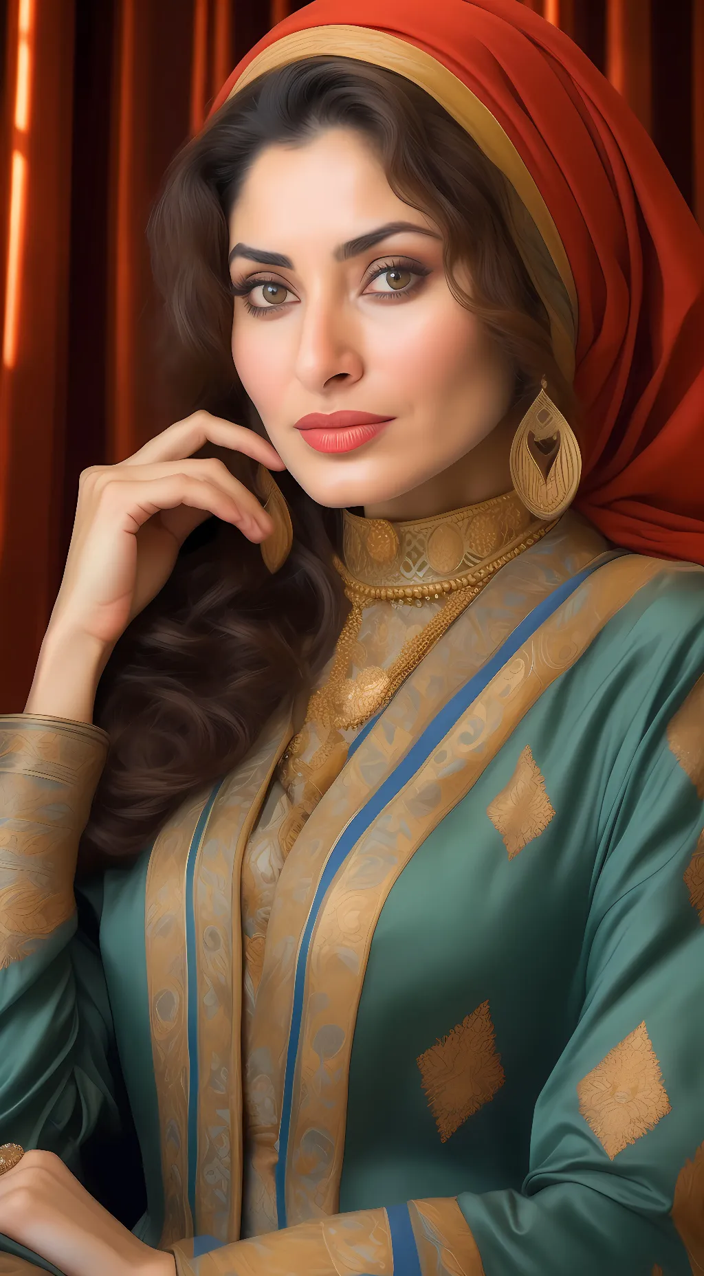 ai character: sanaz saeedi background