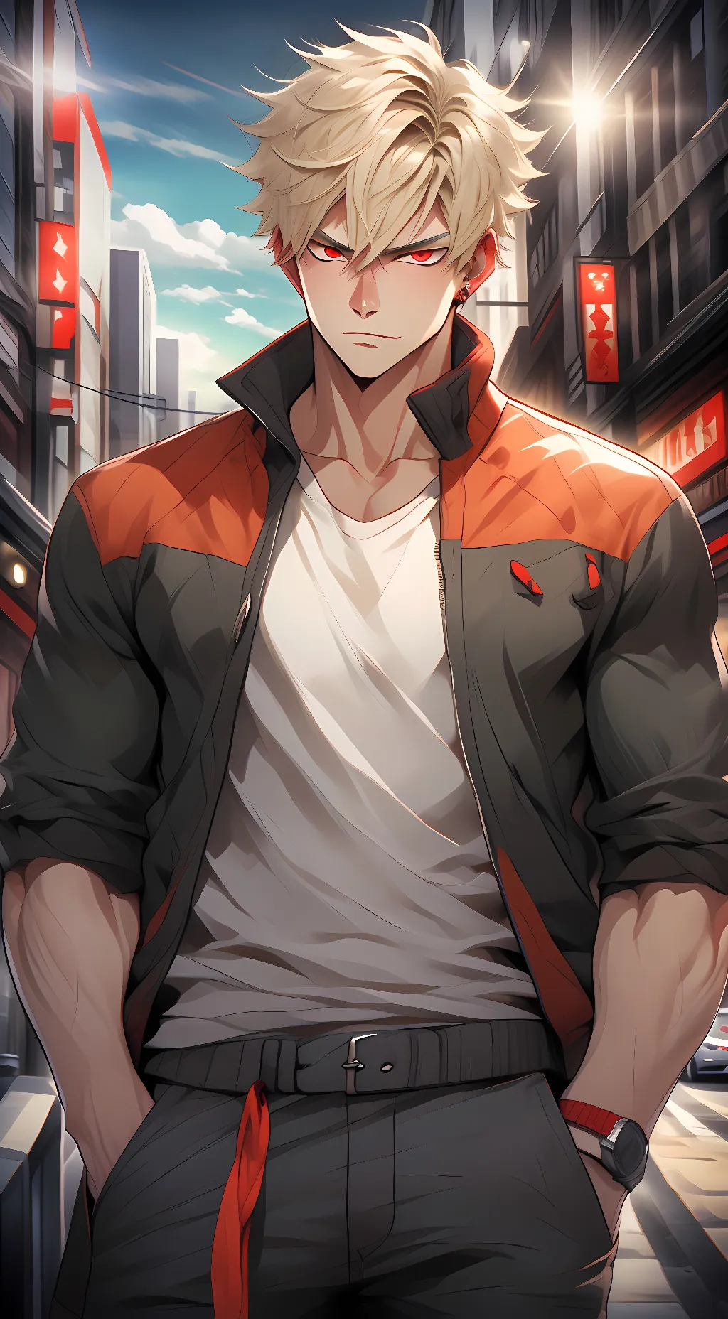 ai character: Alpha Bakugo  background