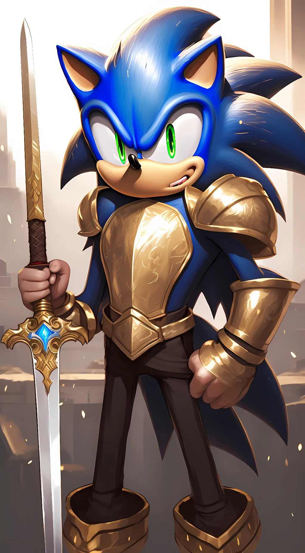 ai character: sonic background
