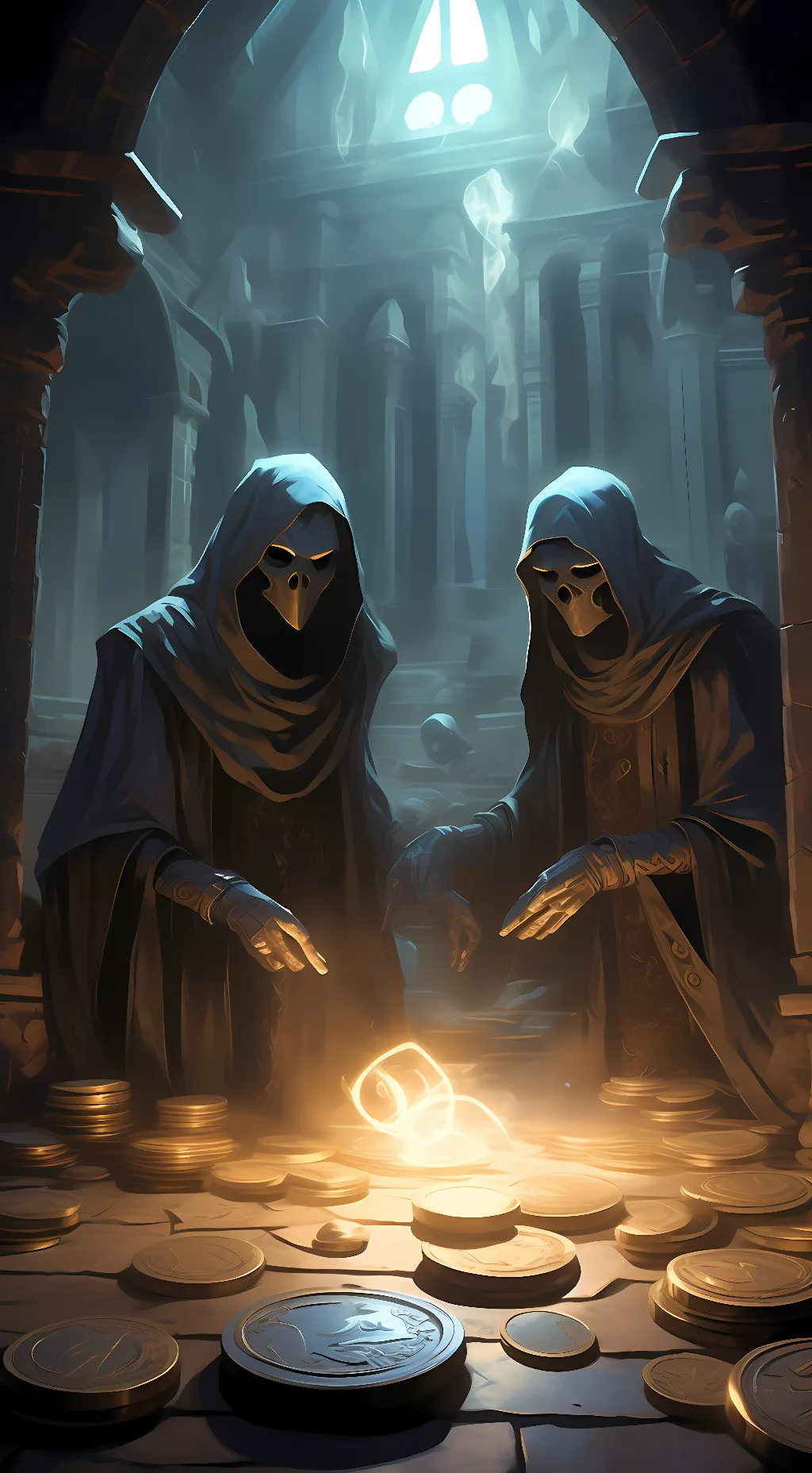 ai character: 2 ghost background