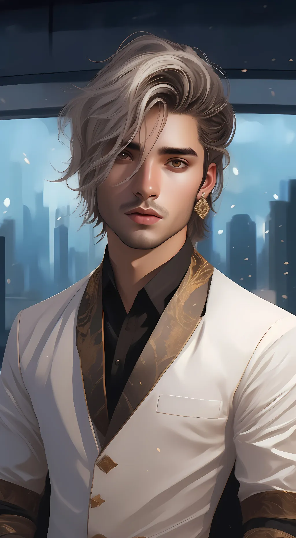 ai character: Ian, hybrid hunter background