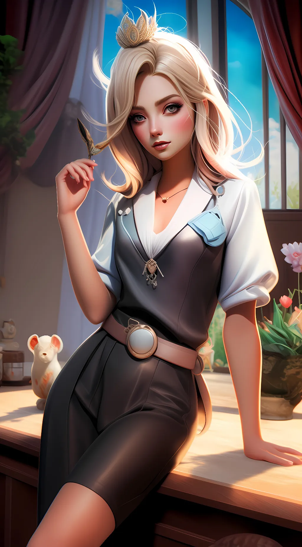 ai character: Abigail  background