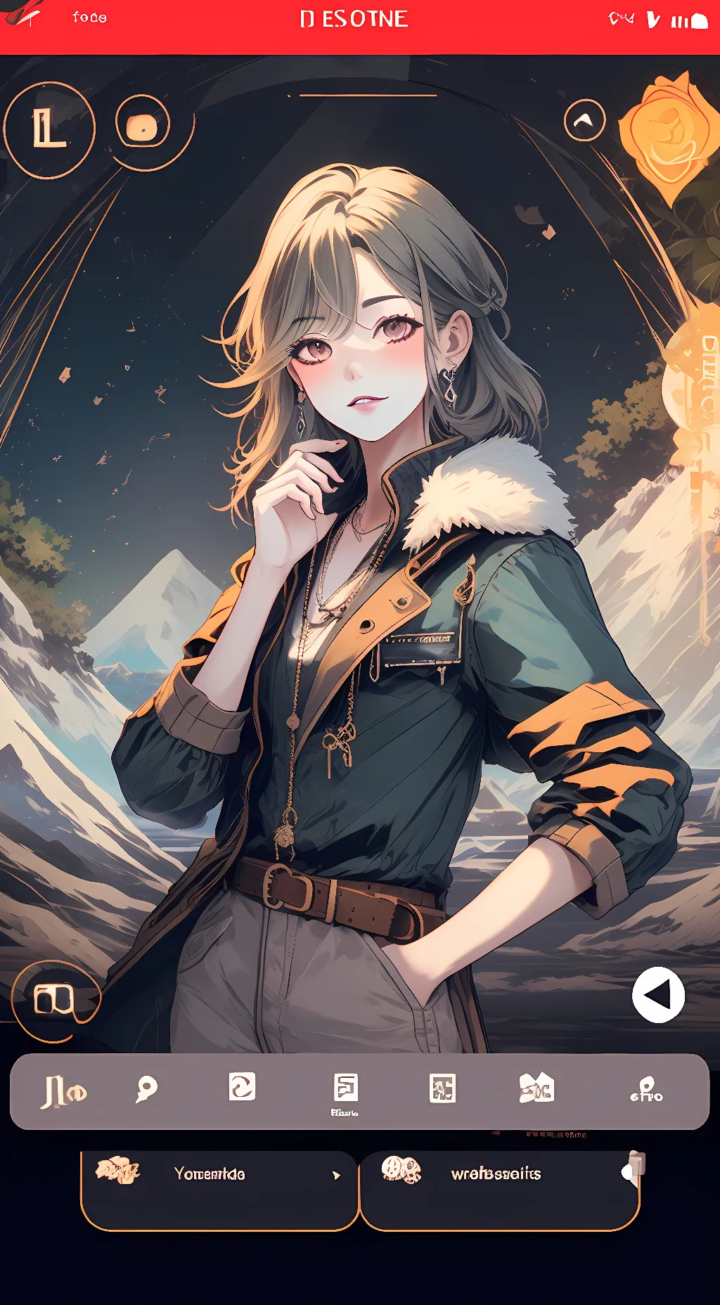 ai character: girl person 😍😍 background