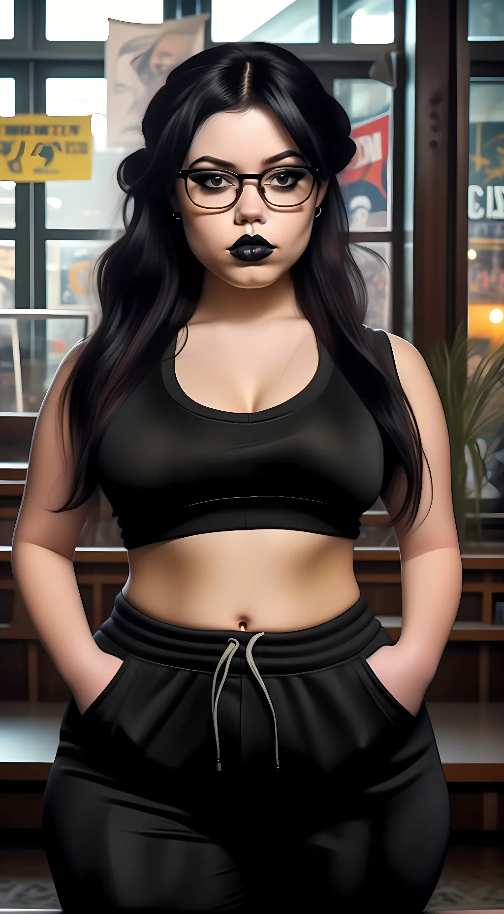 ai character: Wednesday Addams  background
