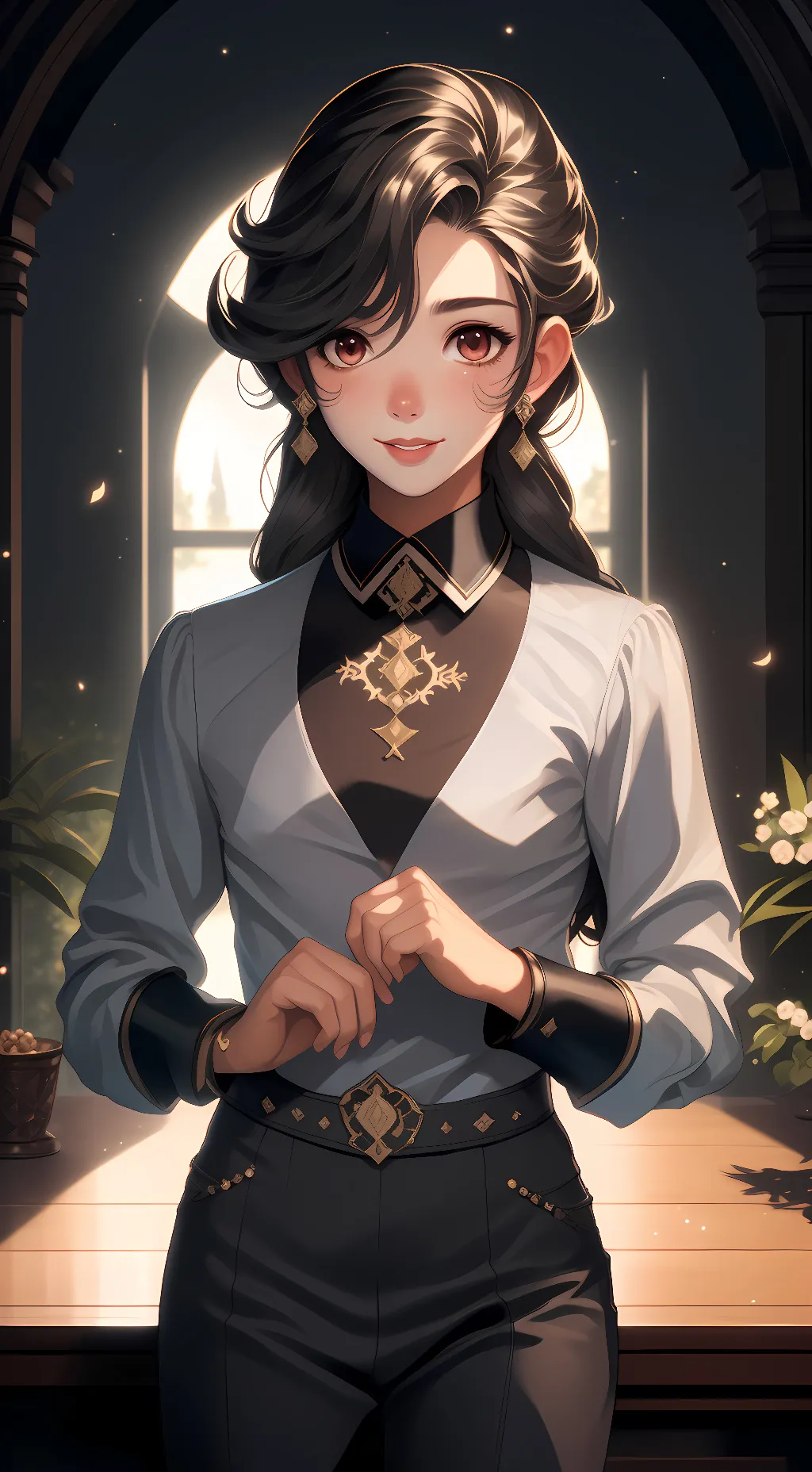 ai character: addy background