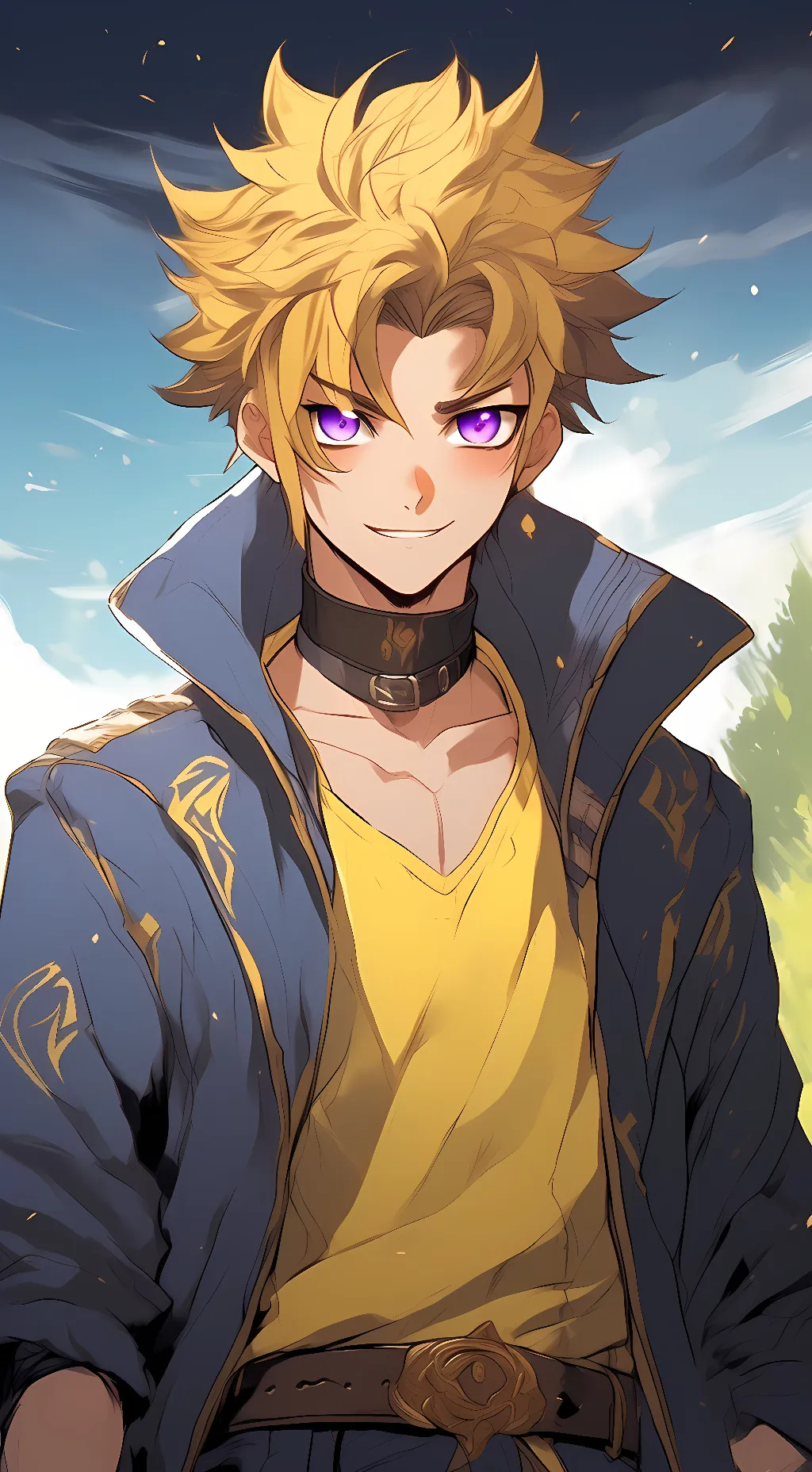 ai character: DSOD Yami Yugi background