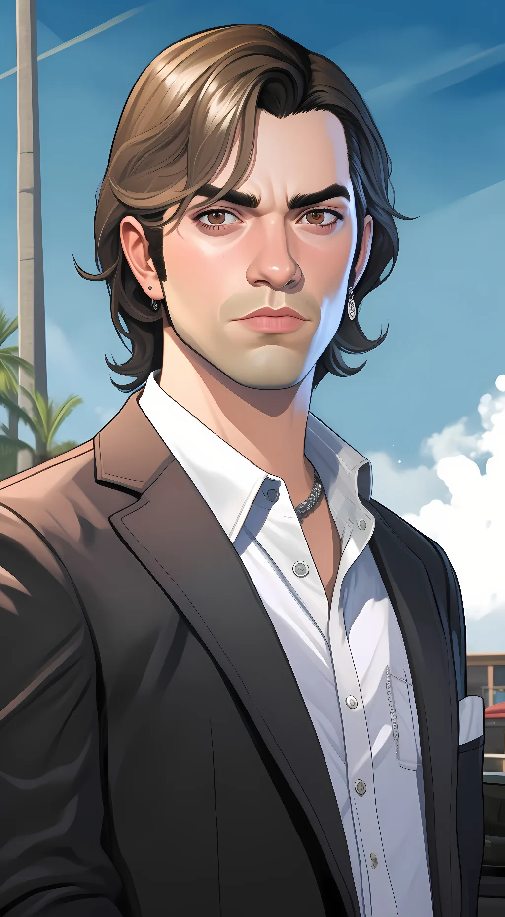 ai character: Brad background