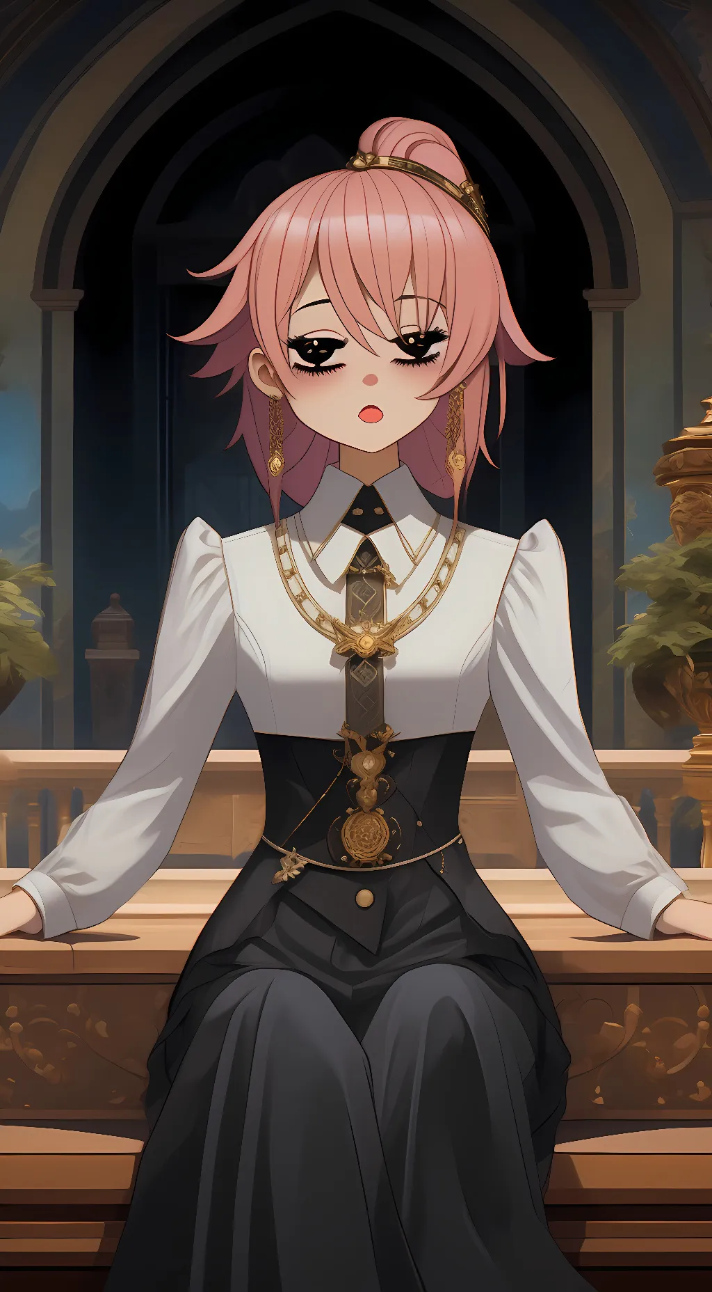 ai character: ember background