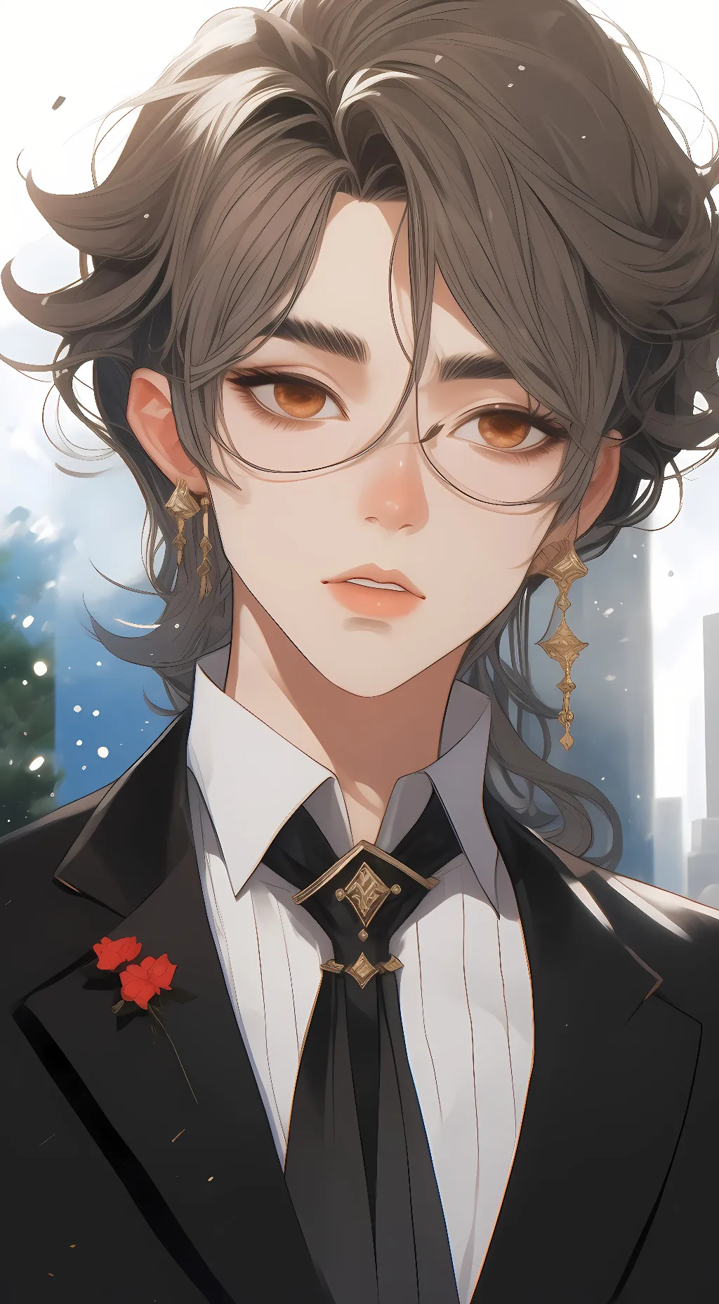 ai character: Bakugo  background