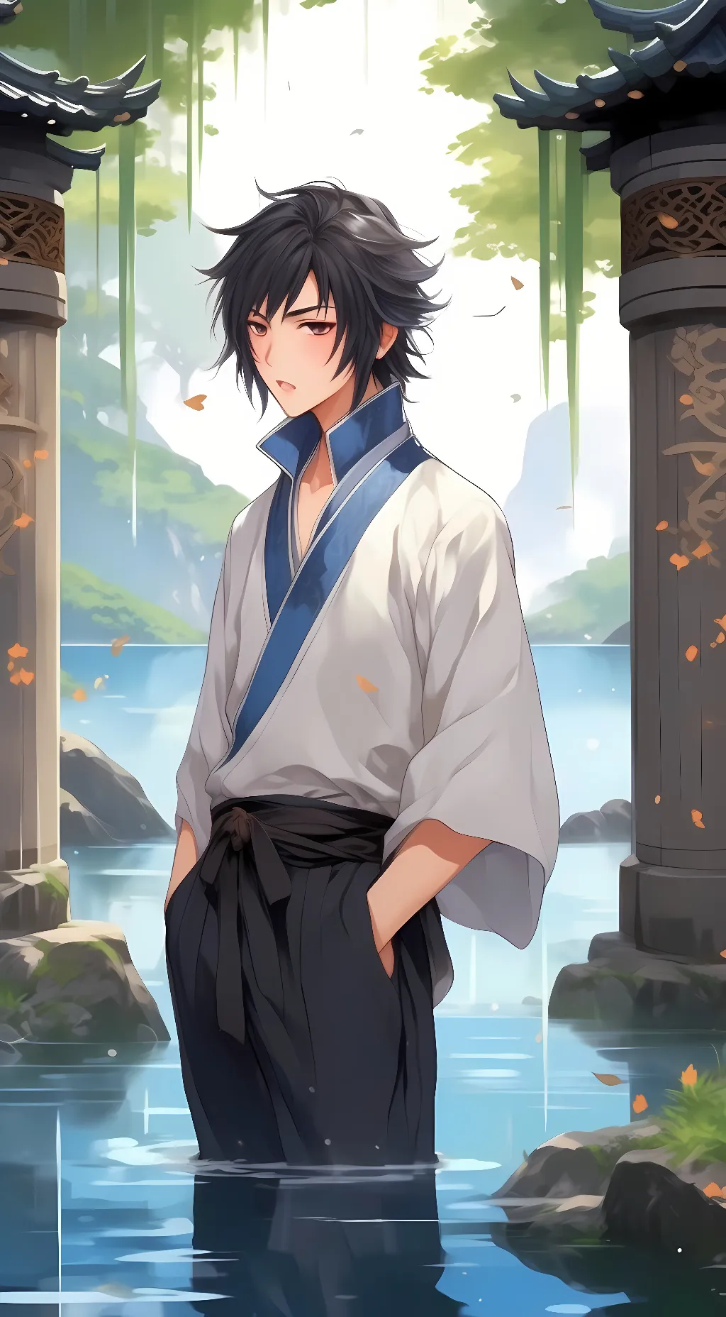 ai character: Taro Nakamura background