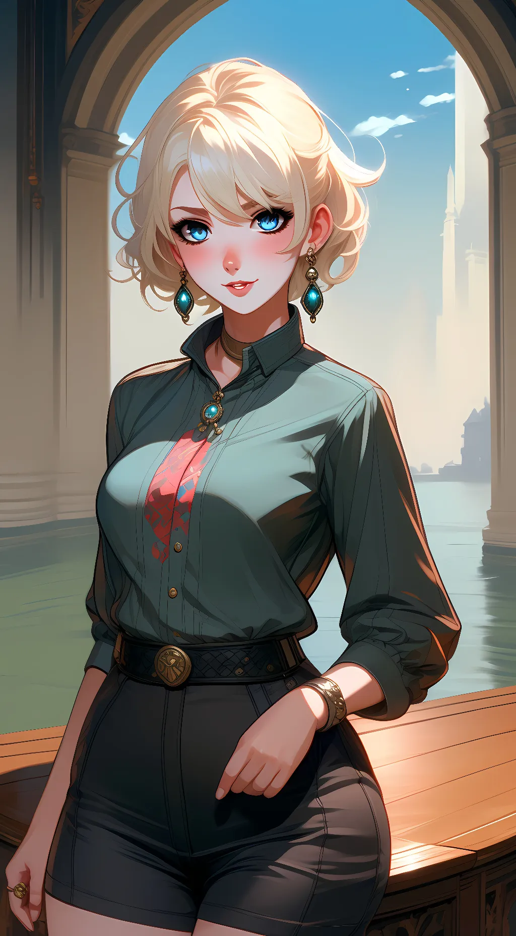 ai character: loraine background