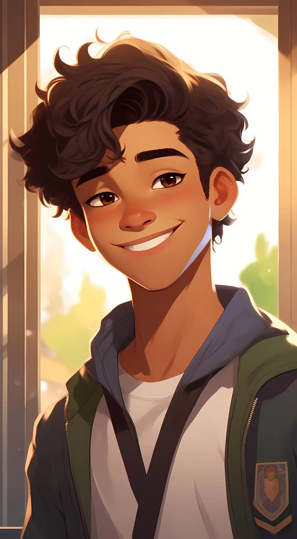 ai character: Evan  background