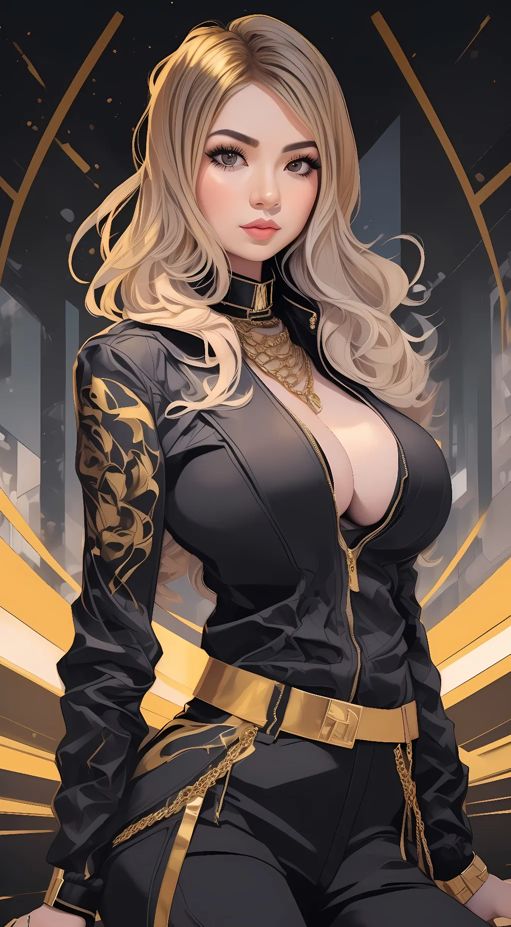 ai character: Gold Agent  background