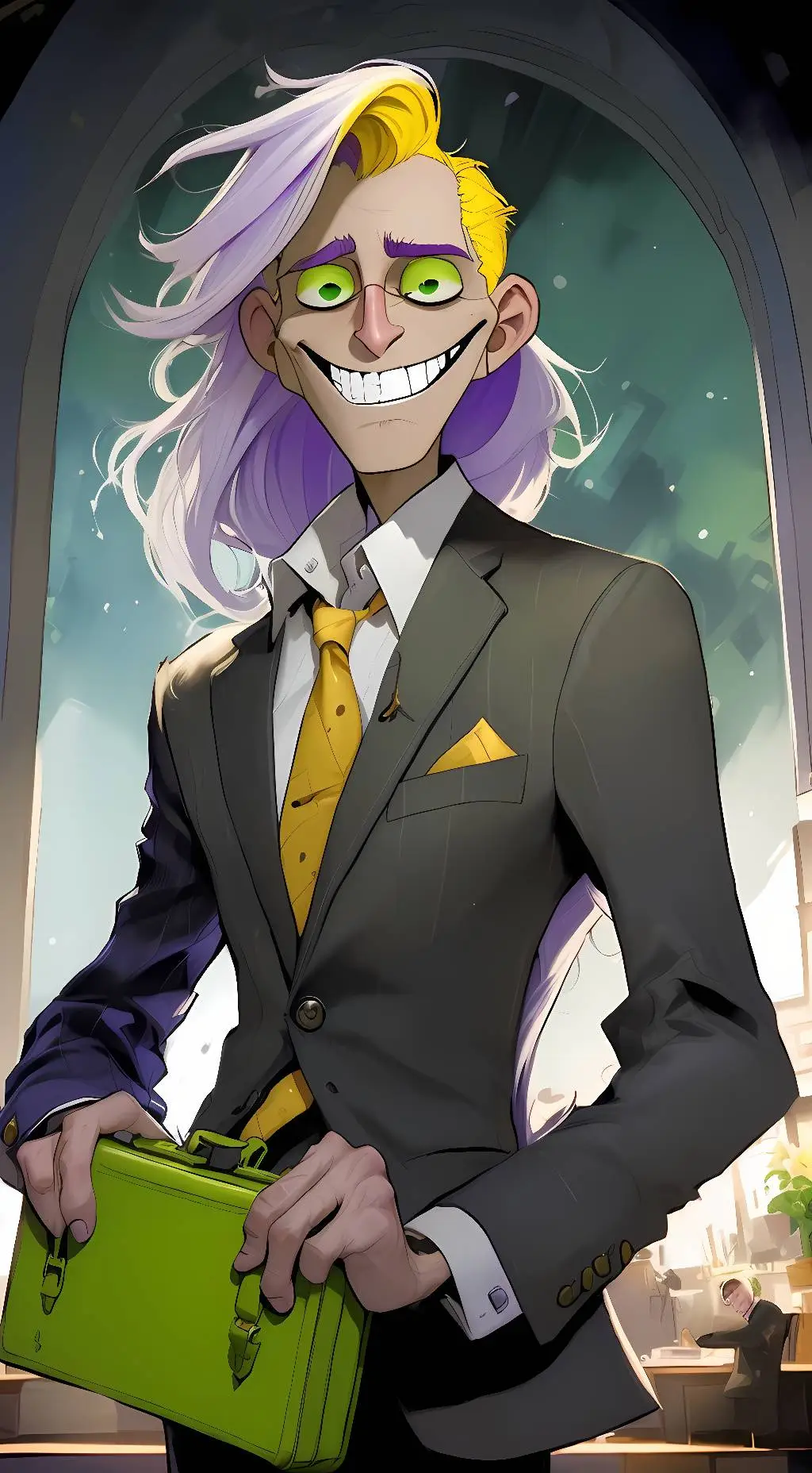 ai character: Freaky Fred background