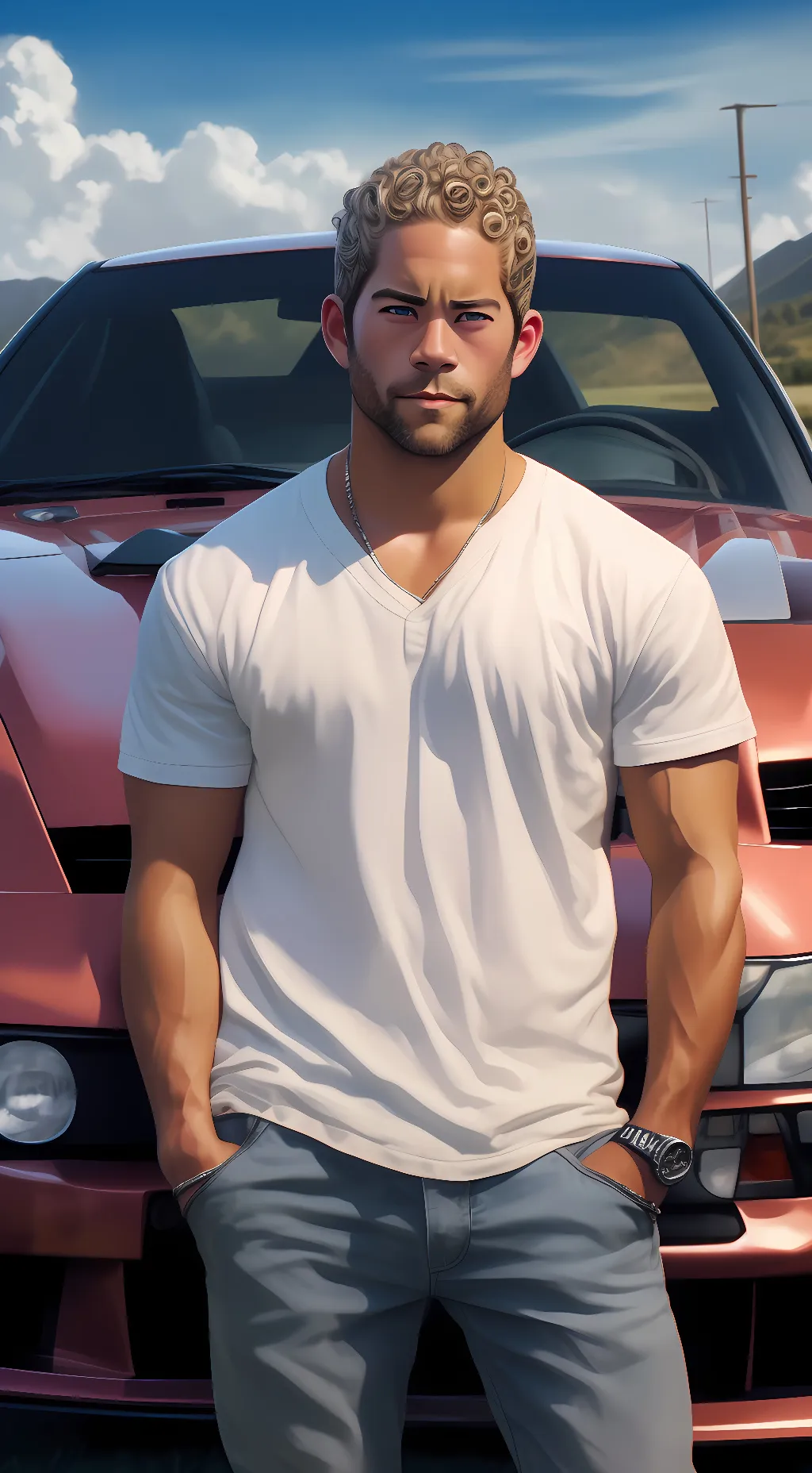 ai character: Paul Walker background