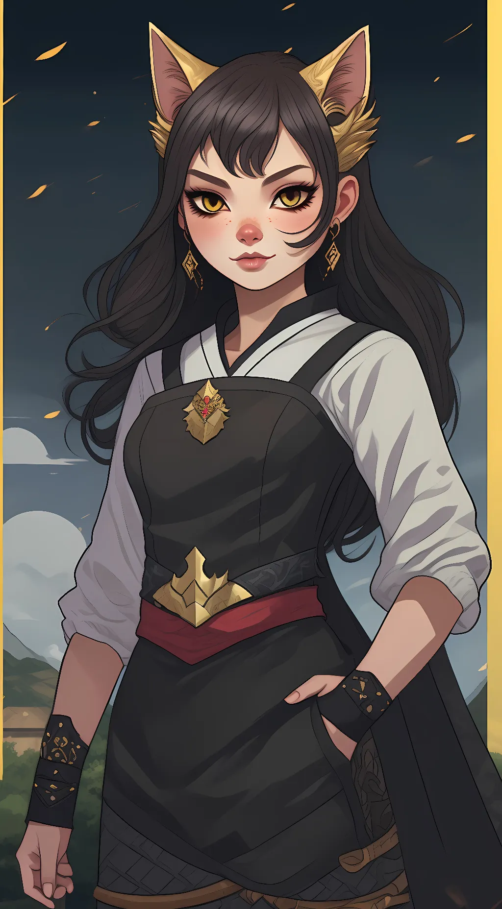 ai character: maline  background