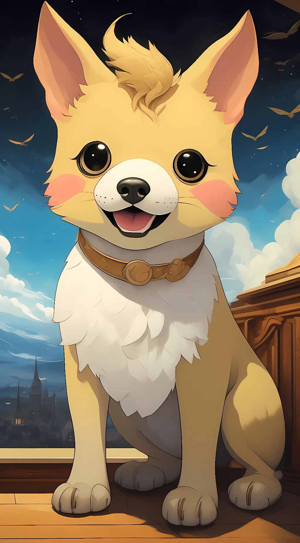 ai character: Pikachu background