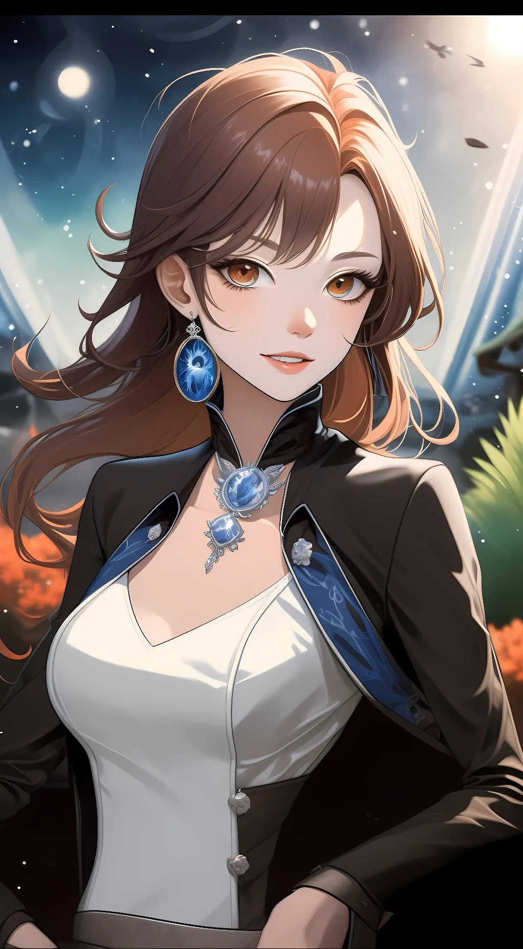 ai character: Luana Vjollca  background