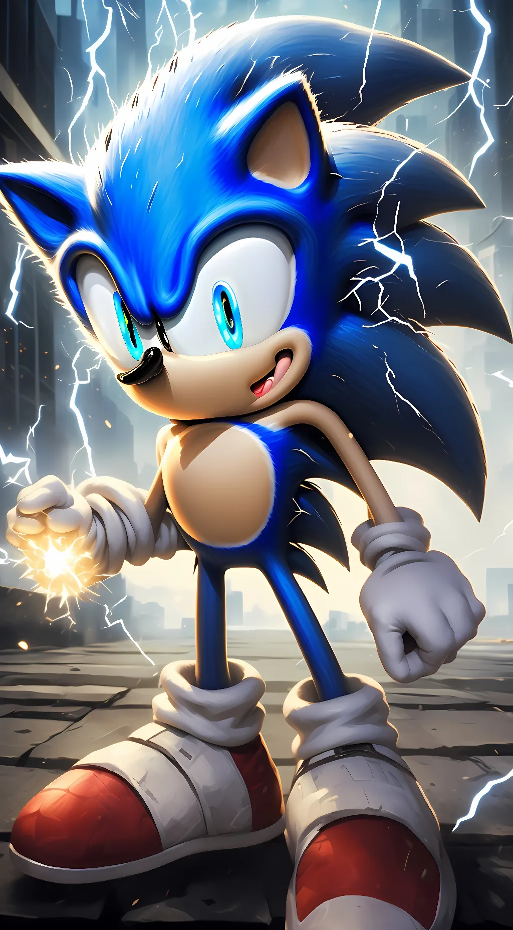 ai character: Sonic The HedgeHog background