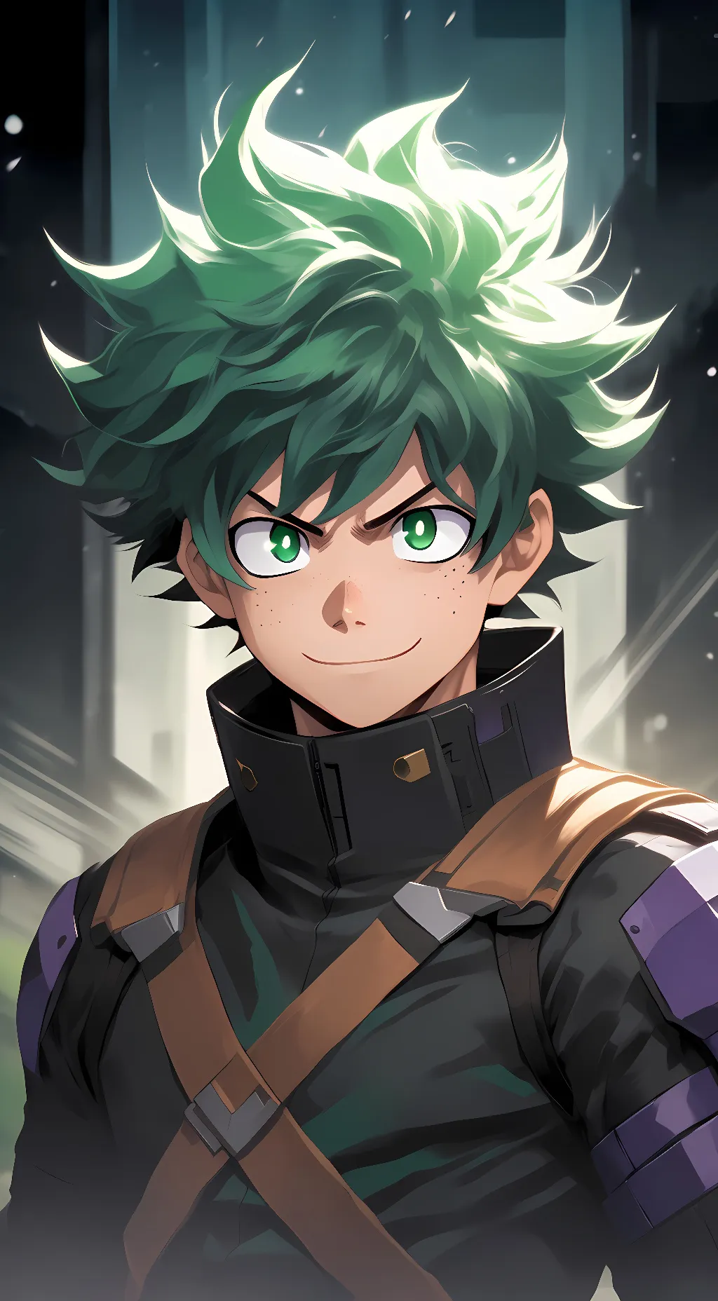 ai character: Izuku midoriya background