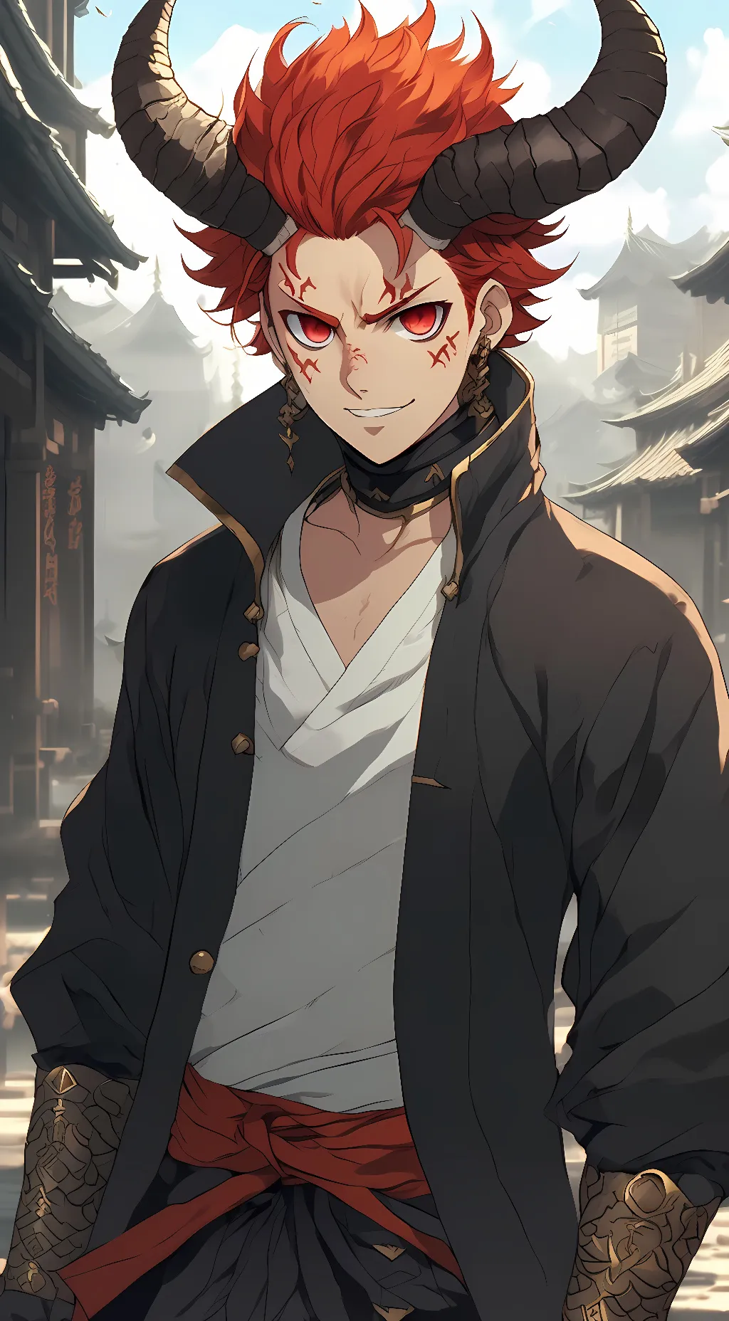 ai character: Demon King Tanjiro background