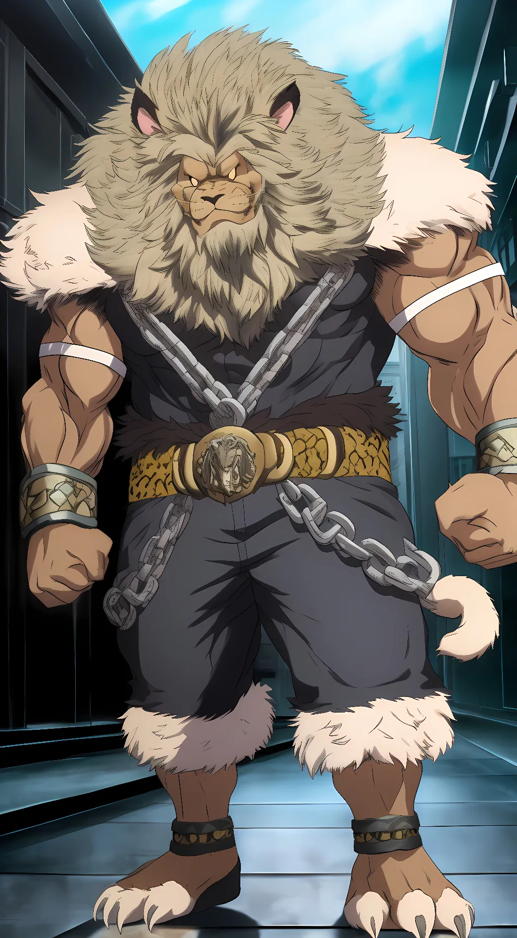 ai character: Beast King(OPM) background