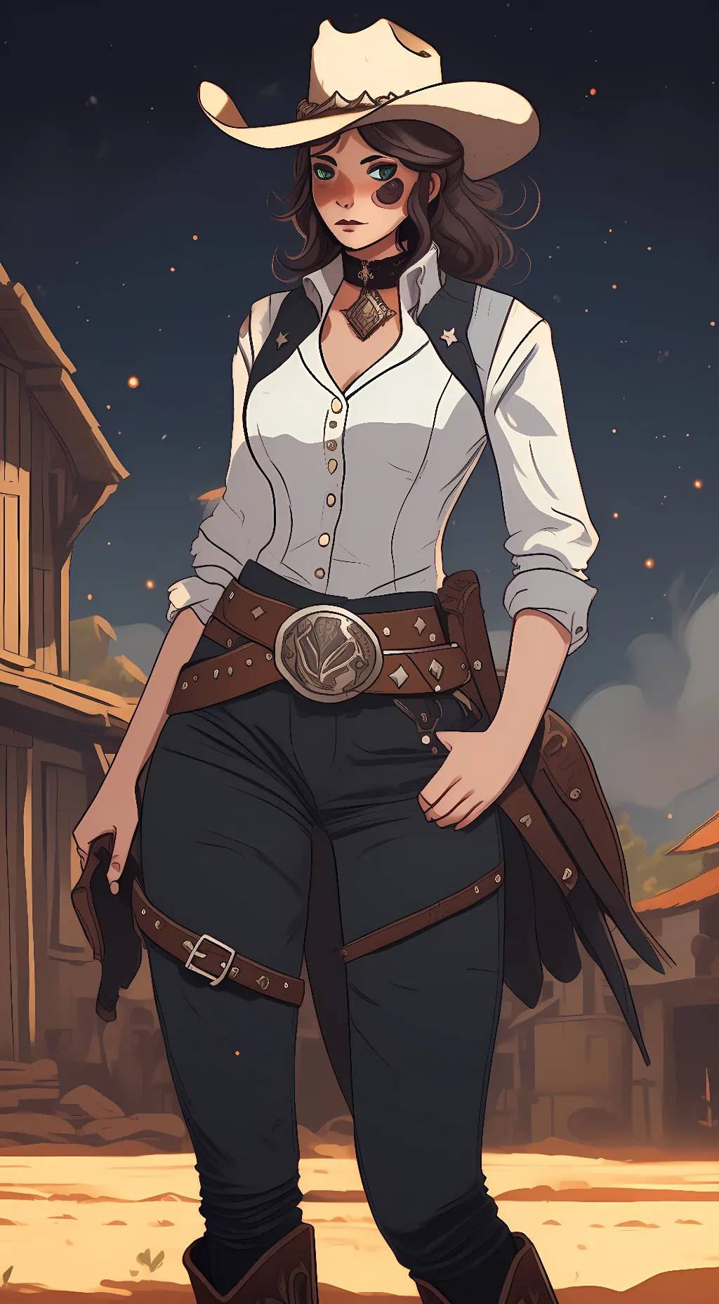 ai character: Crystal  background