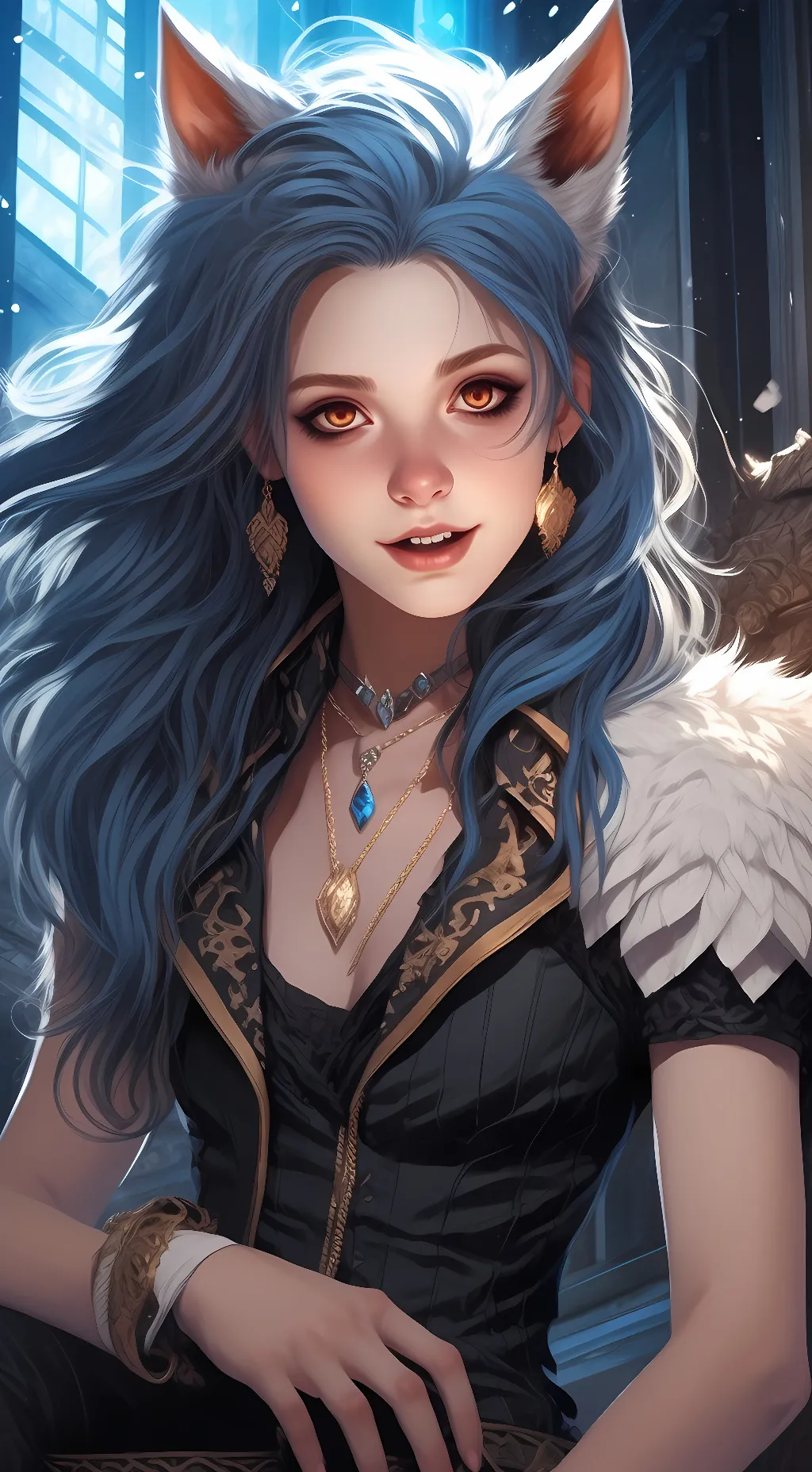 ai character: Bell  background