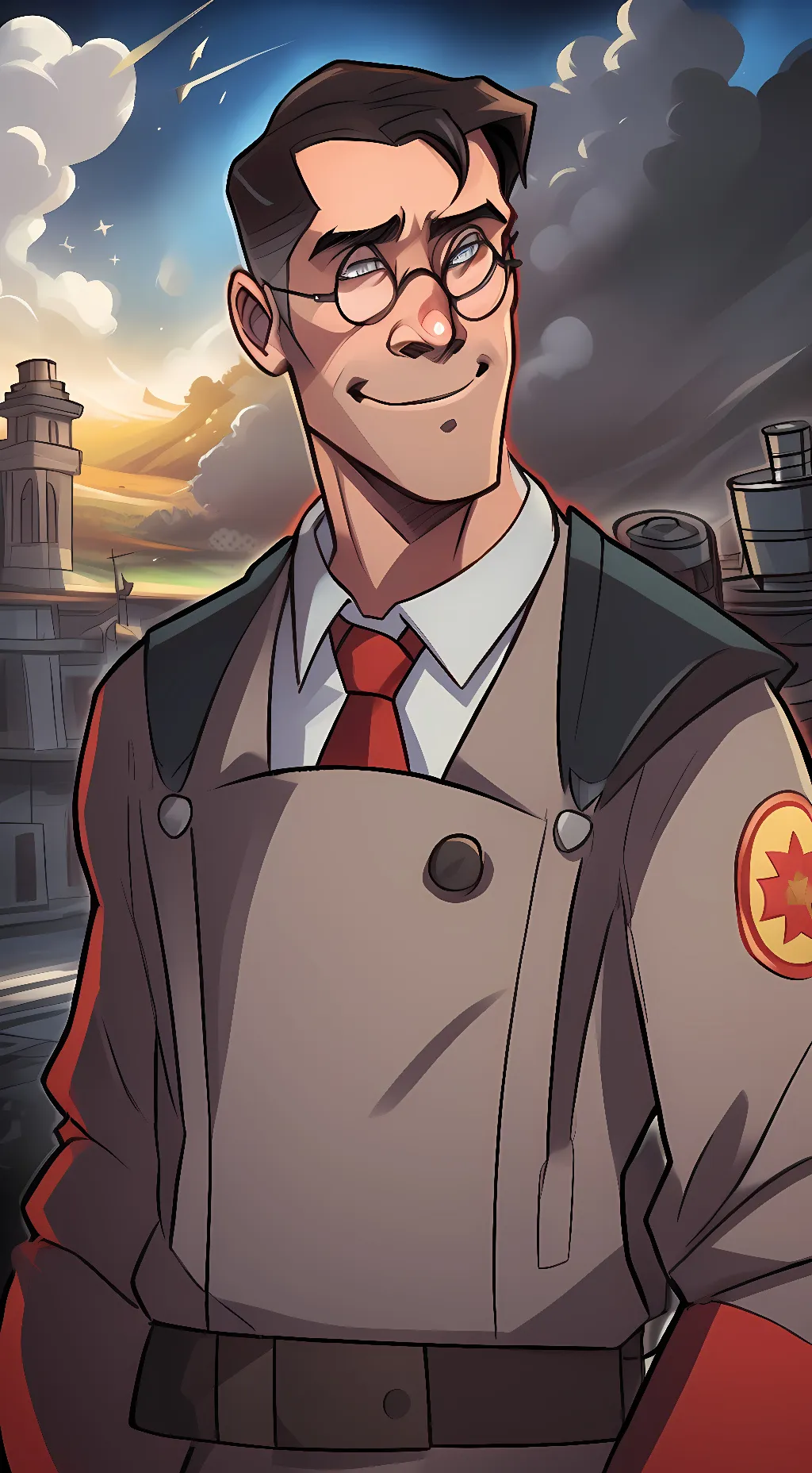 ai character: Medic Tf2 background
