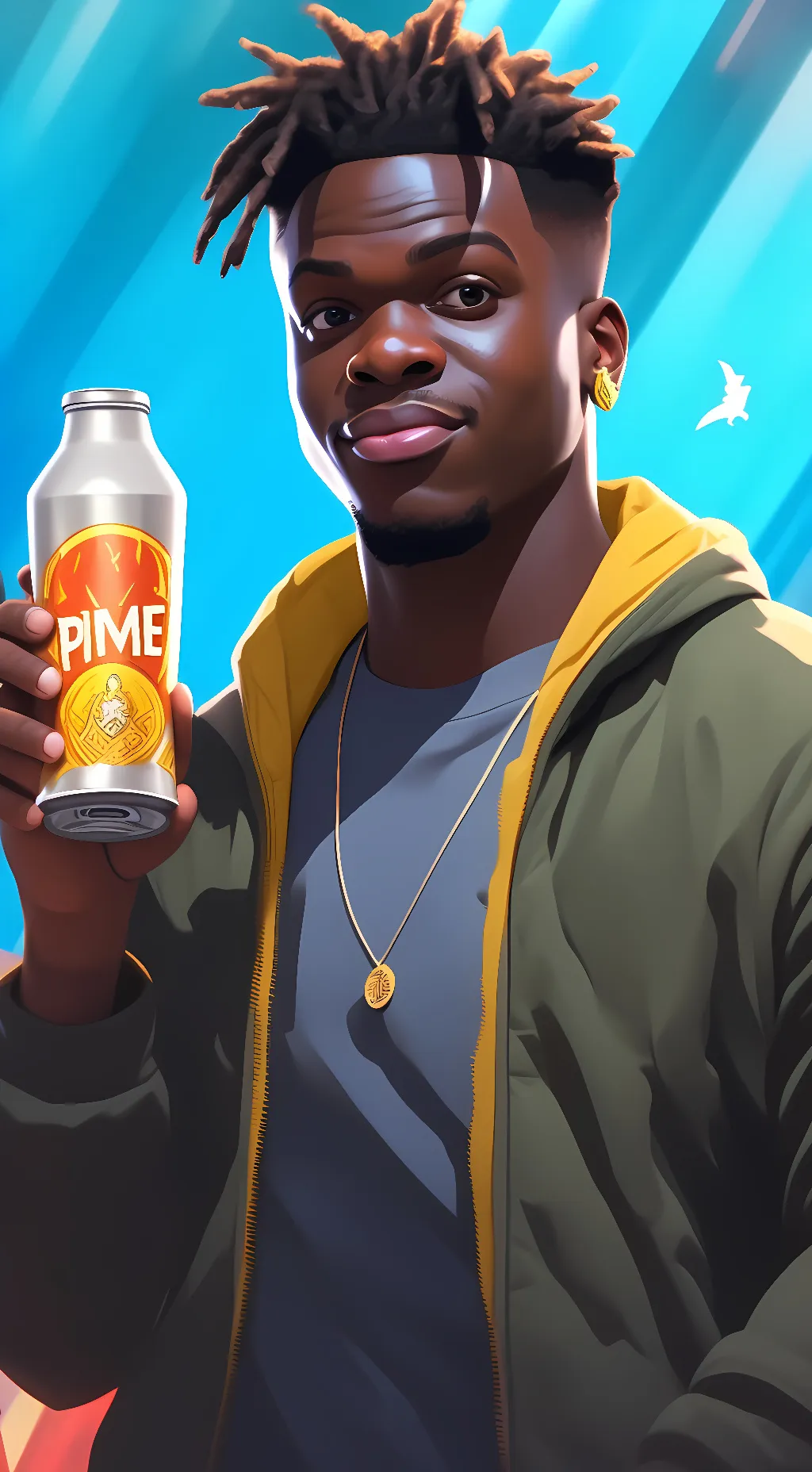 ai character: Prime guy background